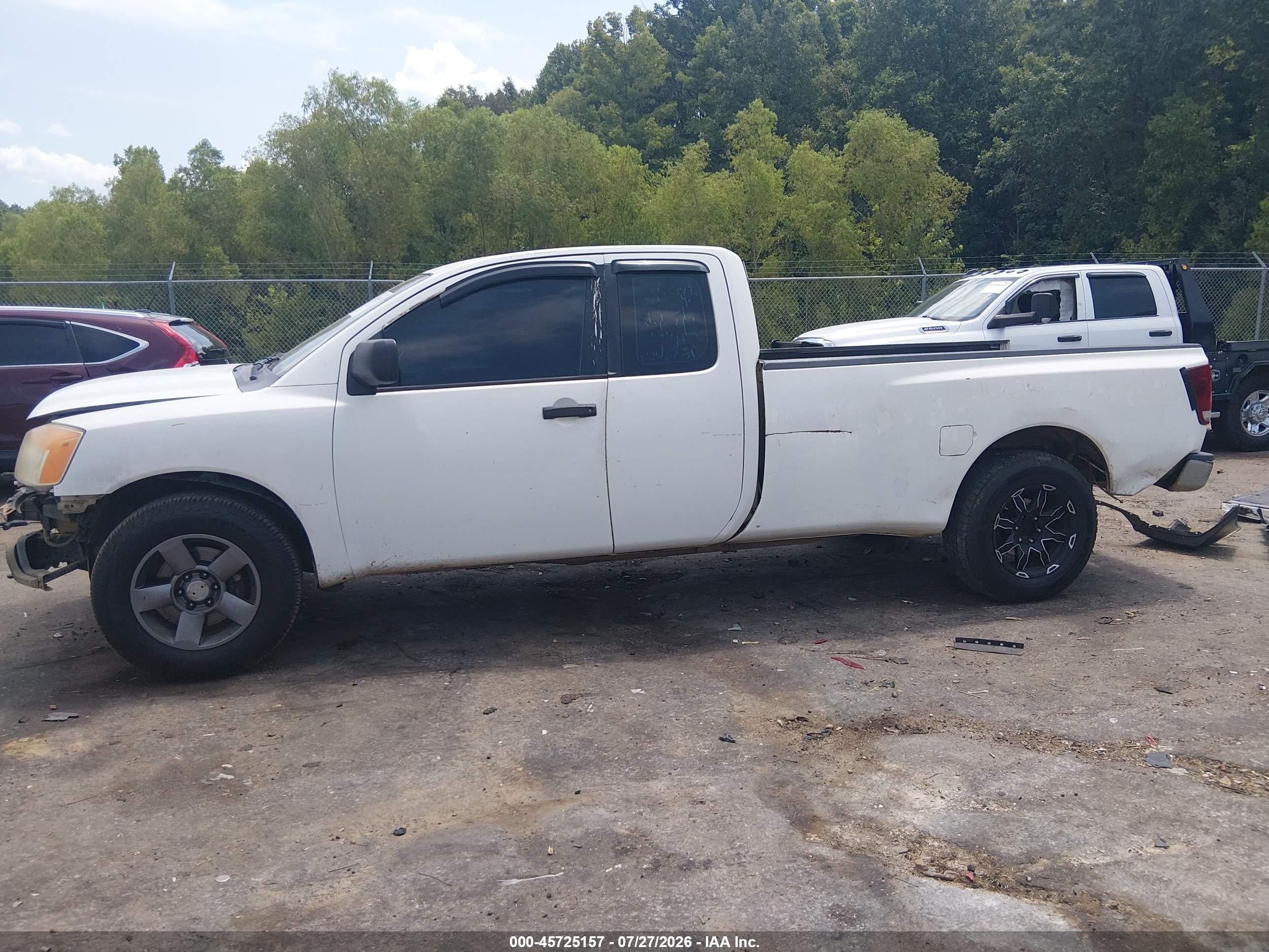 2008 Nissan Titan Xe White vin: 1N6AA06E88N320103