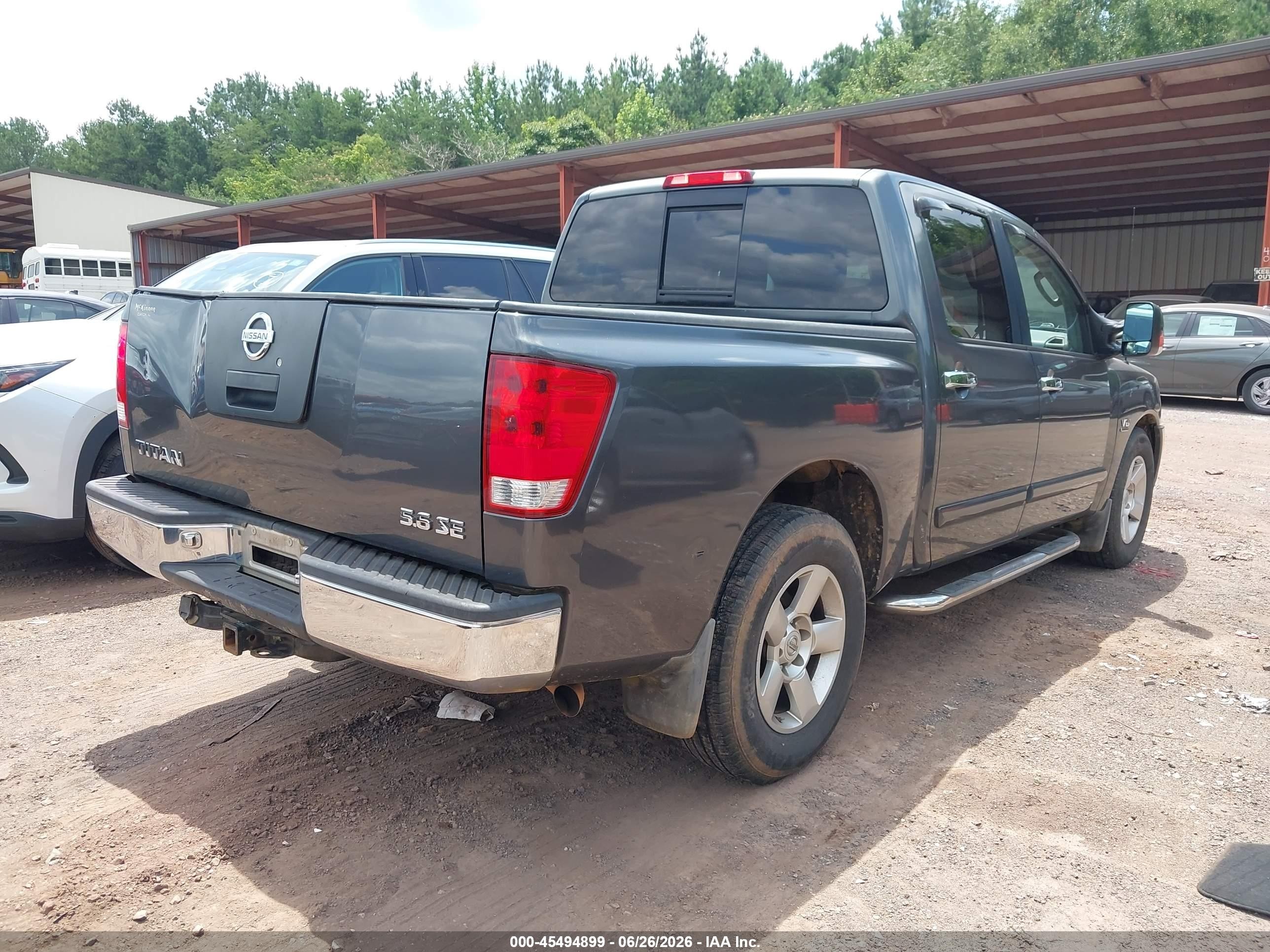 2004 Nissan Titan Se Gray vin: 1N6AA07A04N563863
