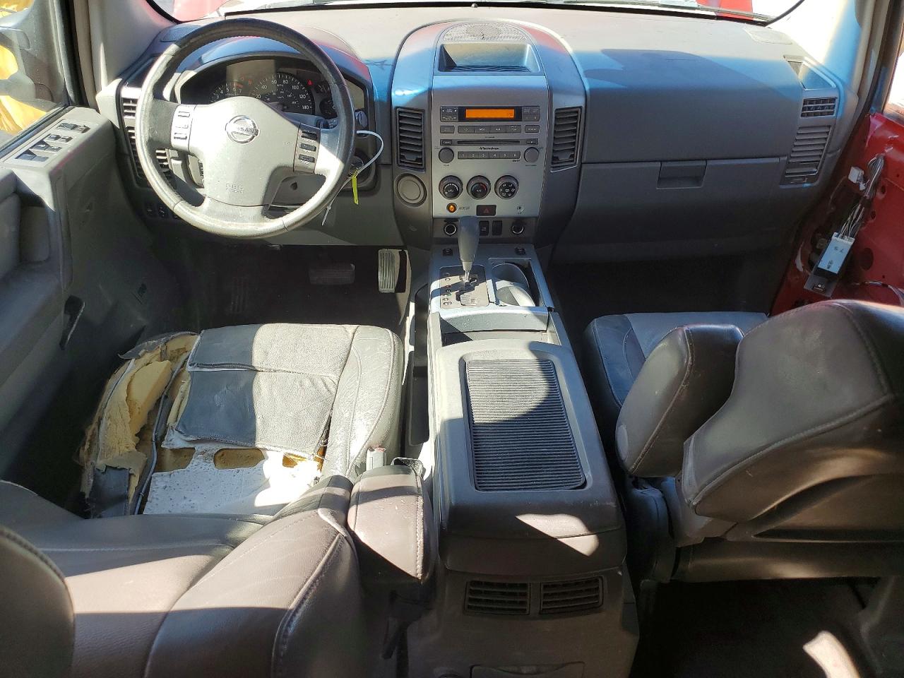 2005 Nissan Titan Xe/se/le Red vin: 1N6AA07A15N521056