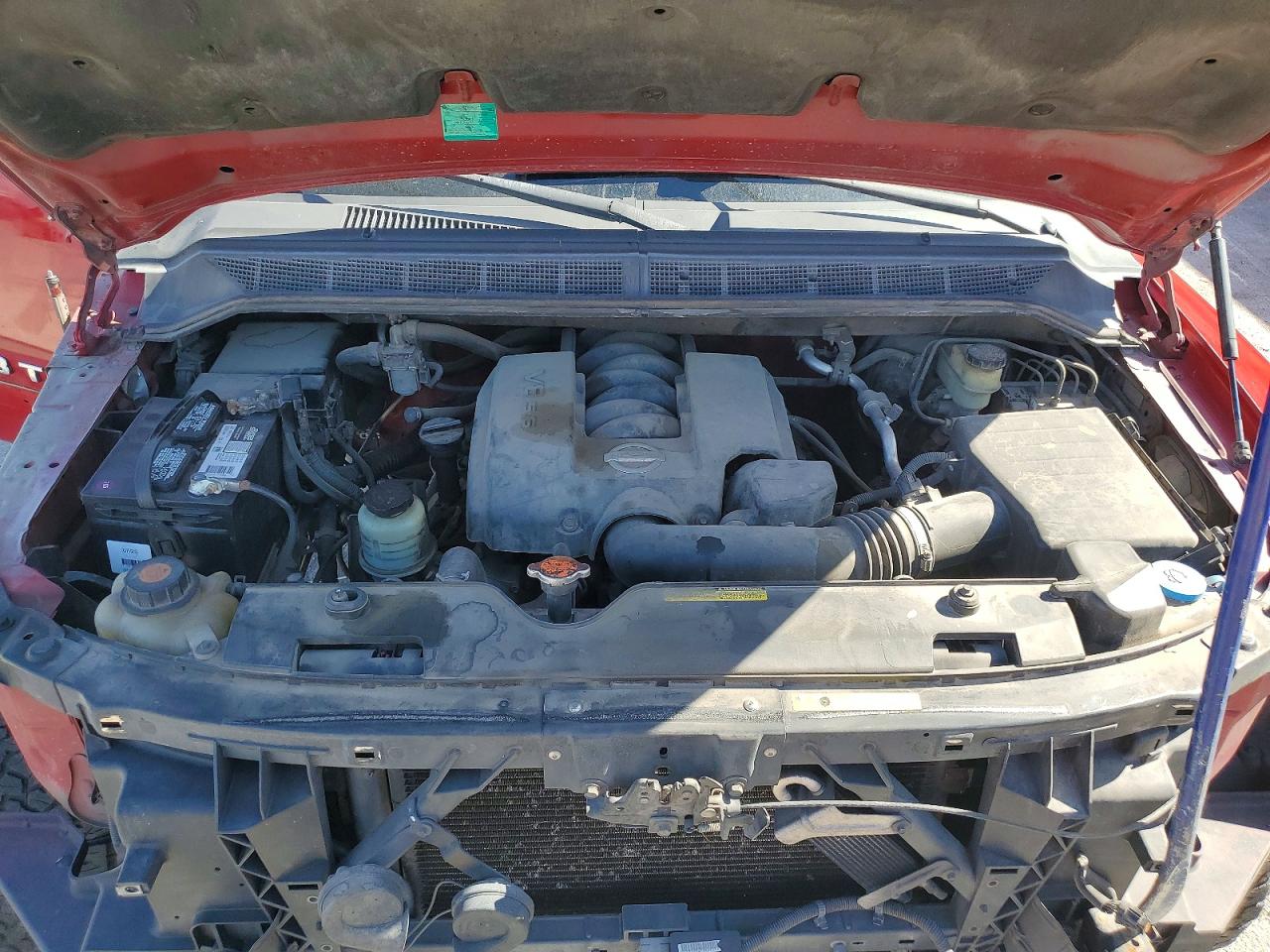 2005 Nissan Titan Xe/se/le Red vin: 1N6AA07A15N521056