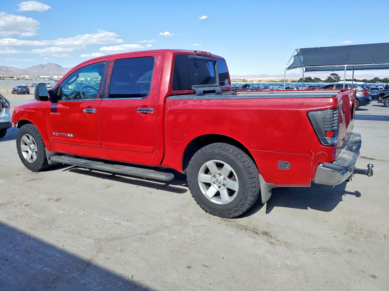 2005 Nissan Titan Xe/se/le Red vin: 1N6AA07A15N521056