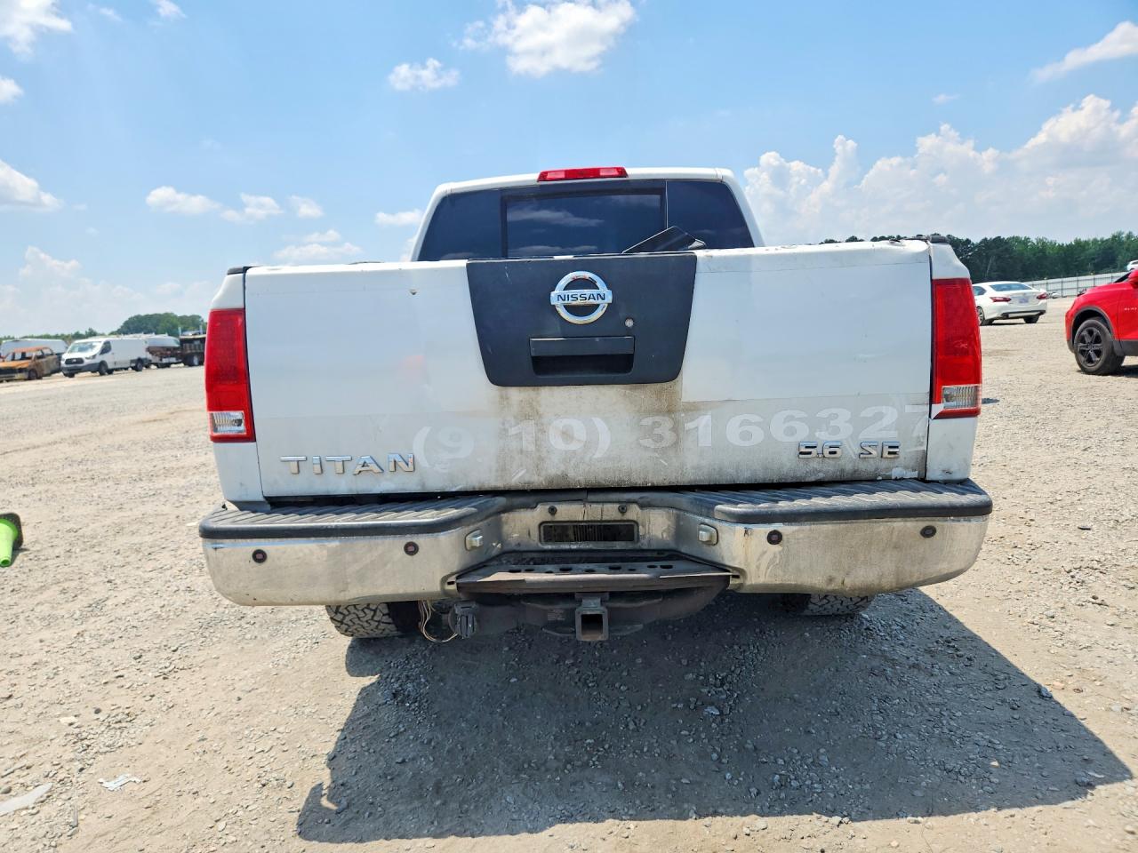 2005 Nissan Titan Xe White vin: 1N6AA07A35N511712
