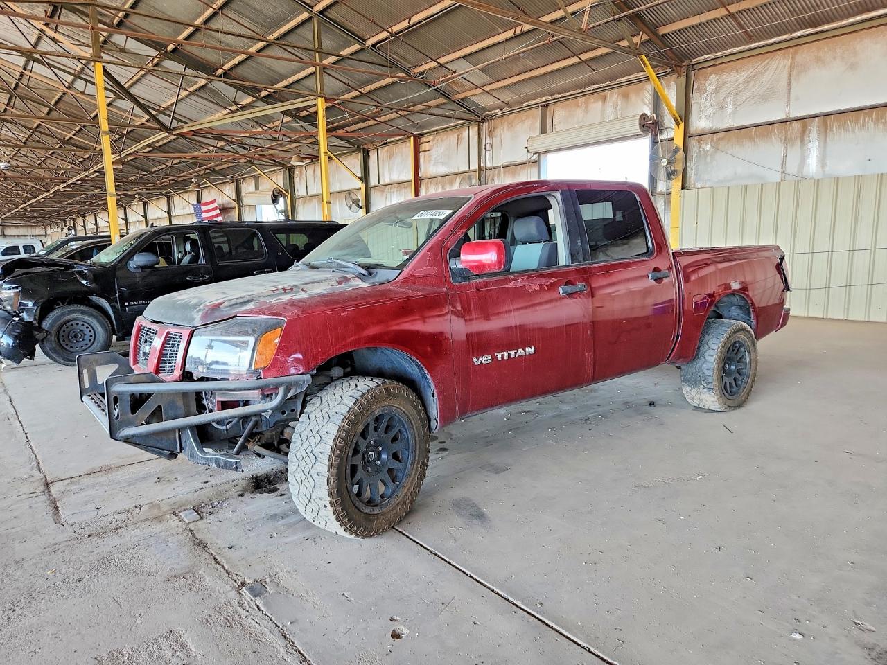 2005 Nissan Titan Xe Burgundy vin: 1N6AA07A35N558285