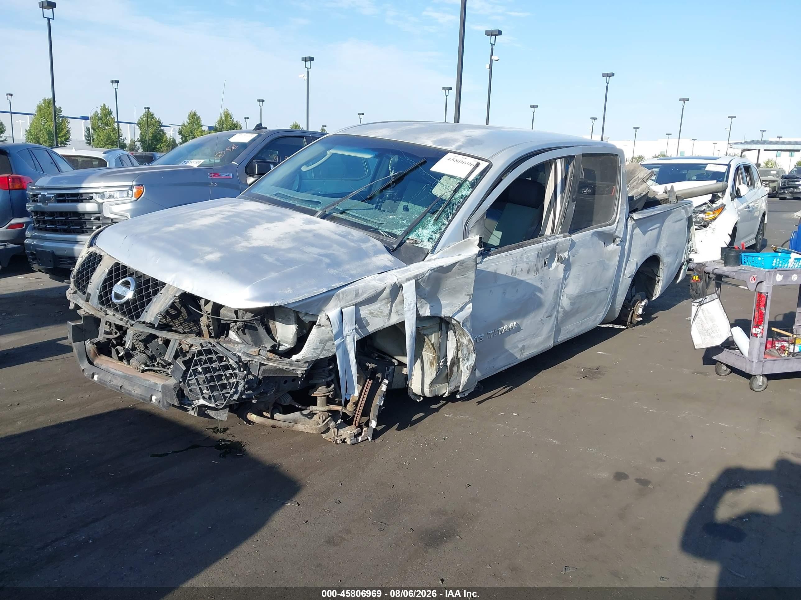 2006 Nissan Titan Xe Серебряный vin: 1N6AA07A36N518547