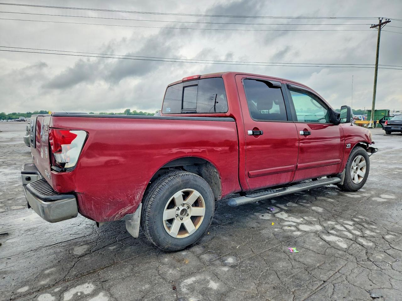 2004 Nissan Titan Xe Red vin: 1N6AA07A44N567964