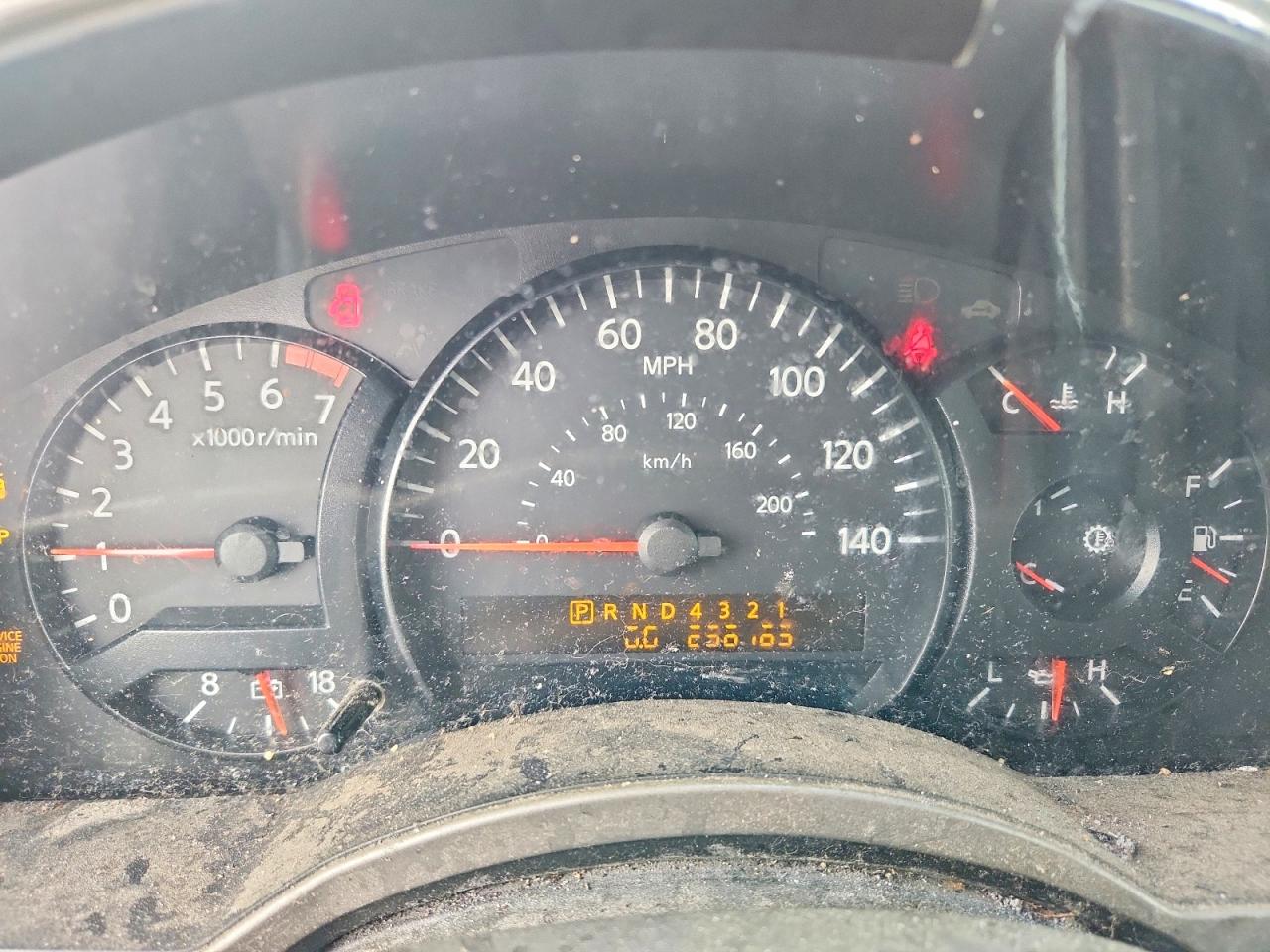 2004 Nissan Titan Xe Red vin: 1N6AA07A44N567964