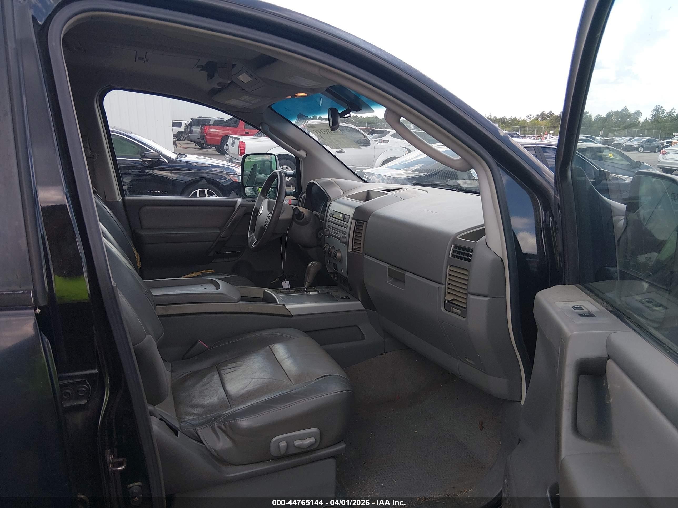 2005 Nissan Titan Le Черный vin: 1N6AA07A45N511377