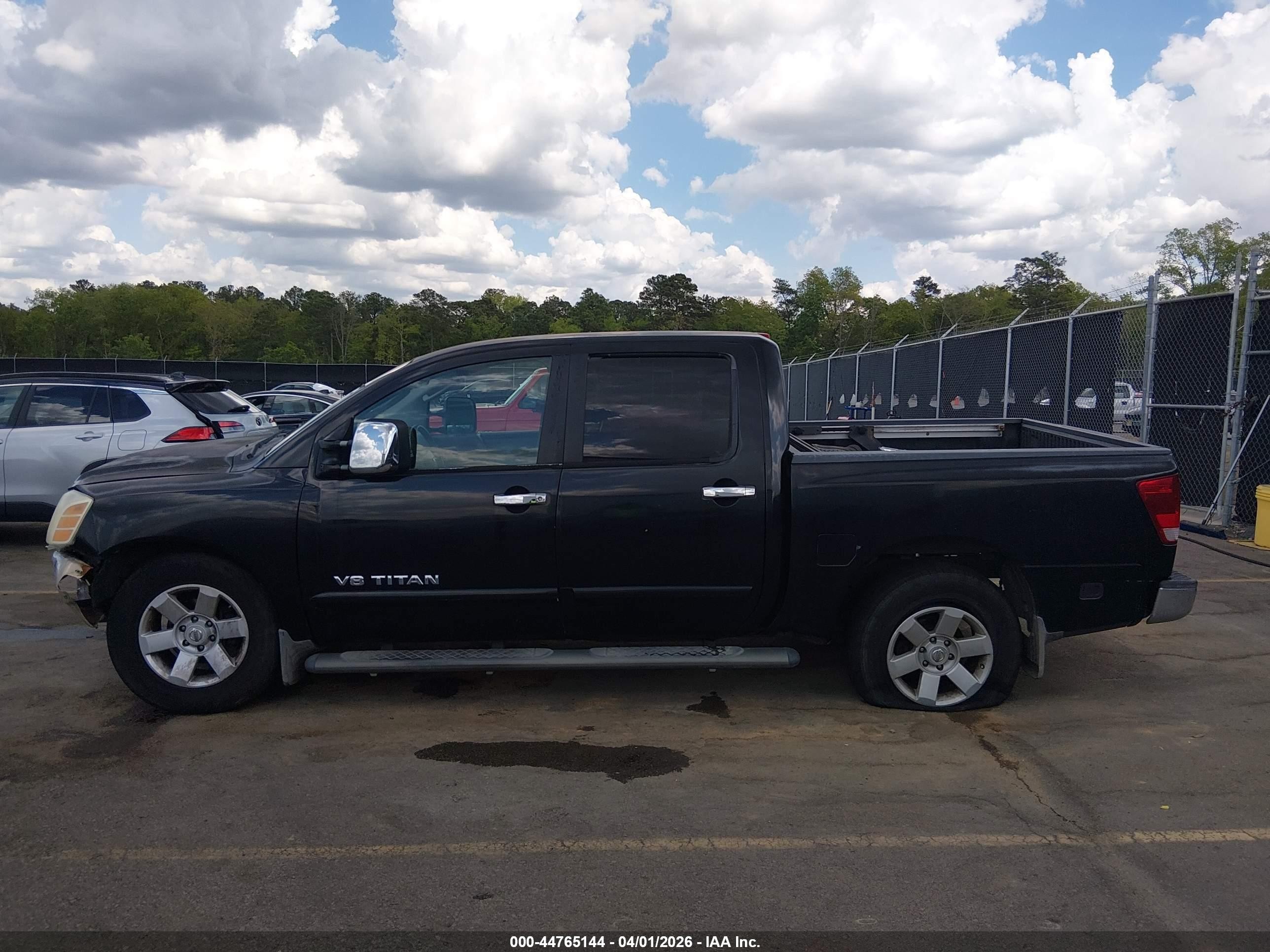 2005 Nissan Titan Le Черный vin: 1N6AA07A45N511377