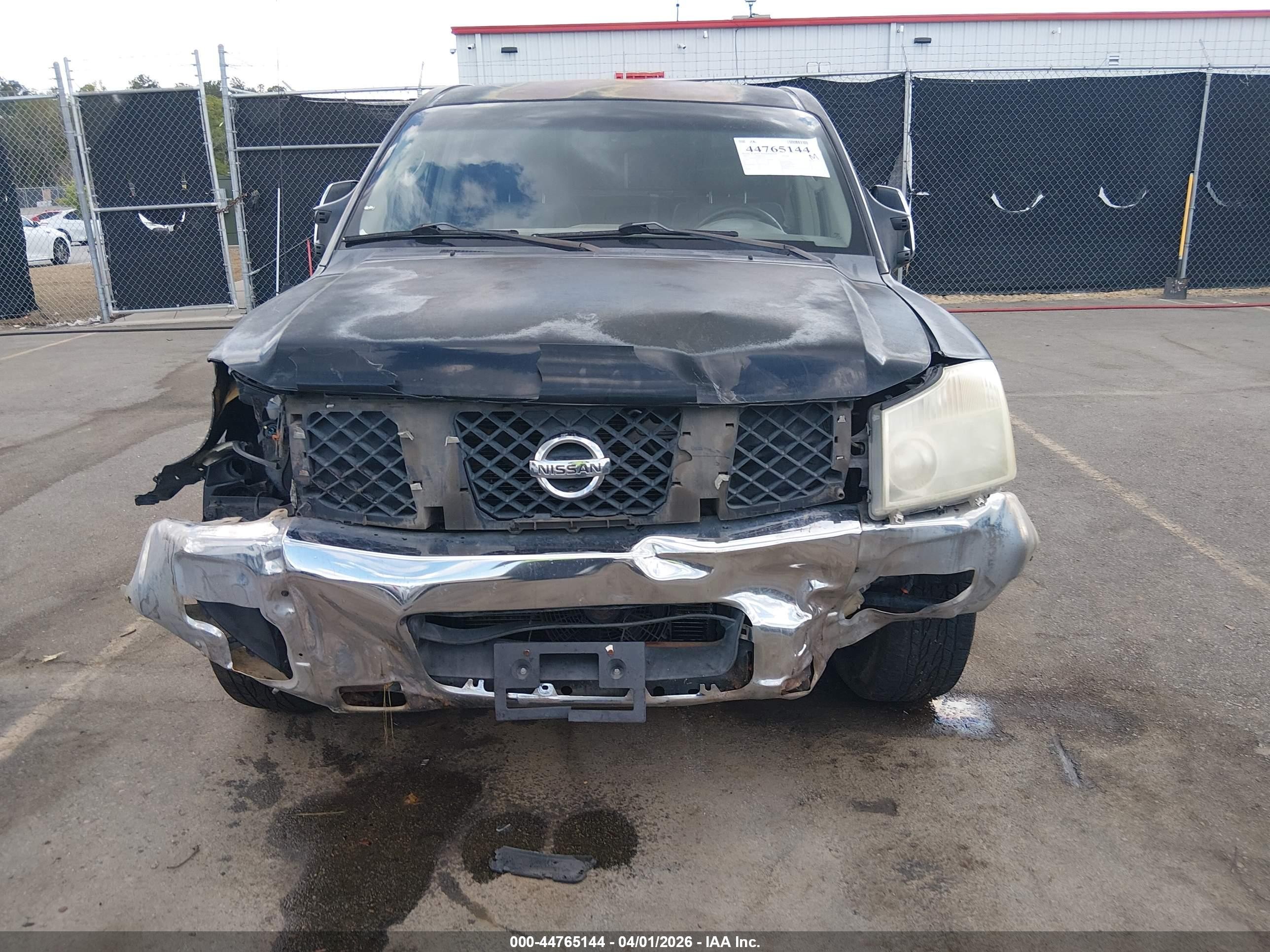 2005 Nissan Titan Le Черный vin: 1N6AA07A45N511377