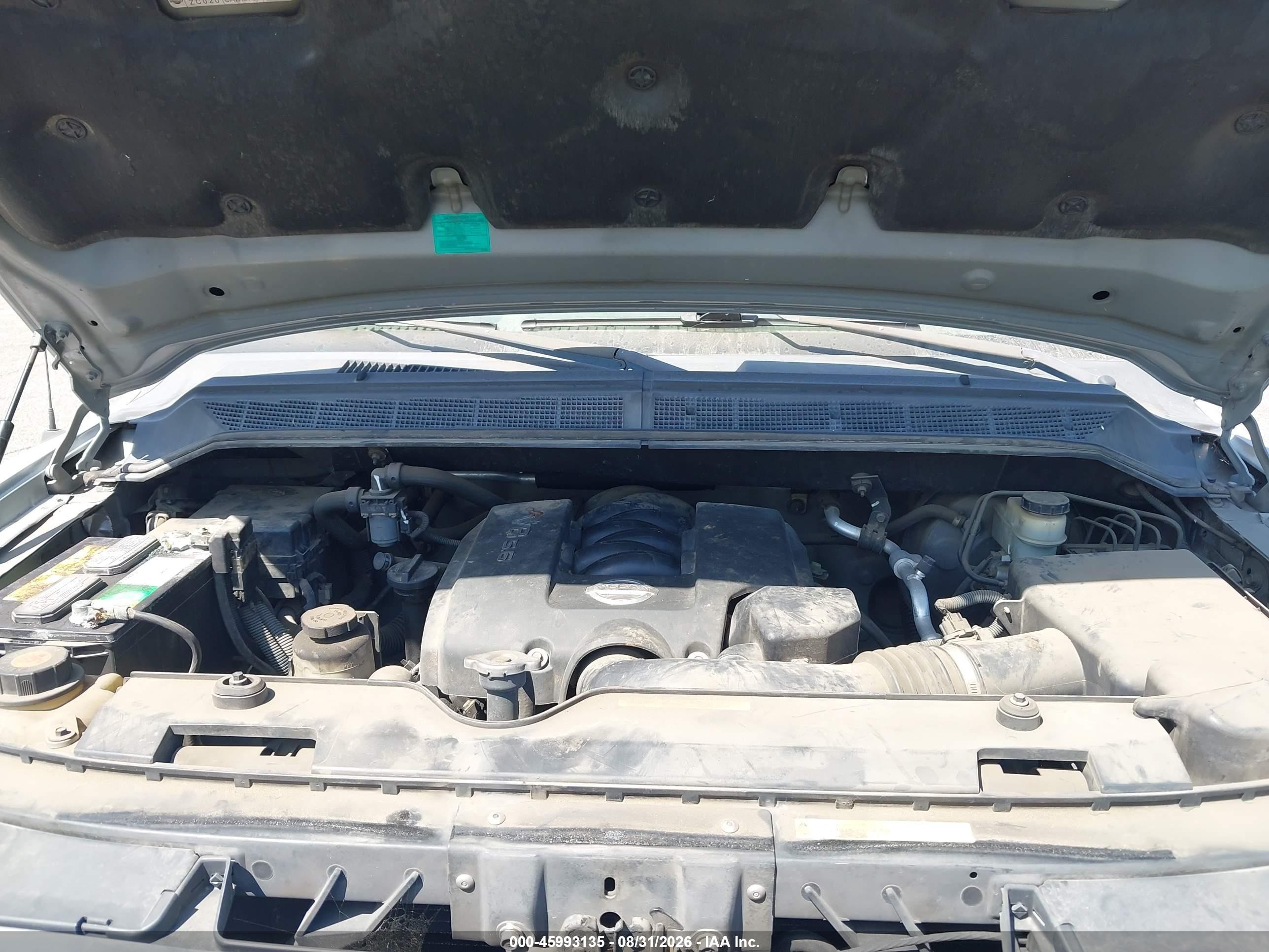 2005 Nissan Titan Le Silver vin: 1N6AA07A45N536215