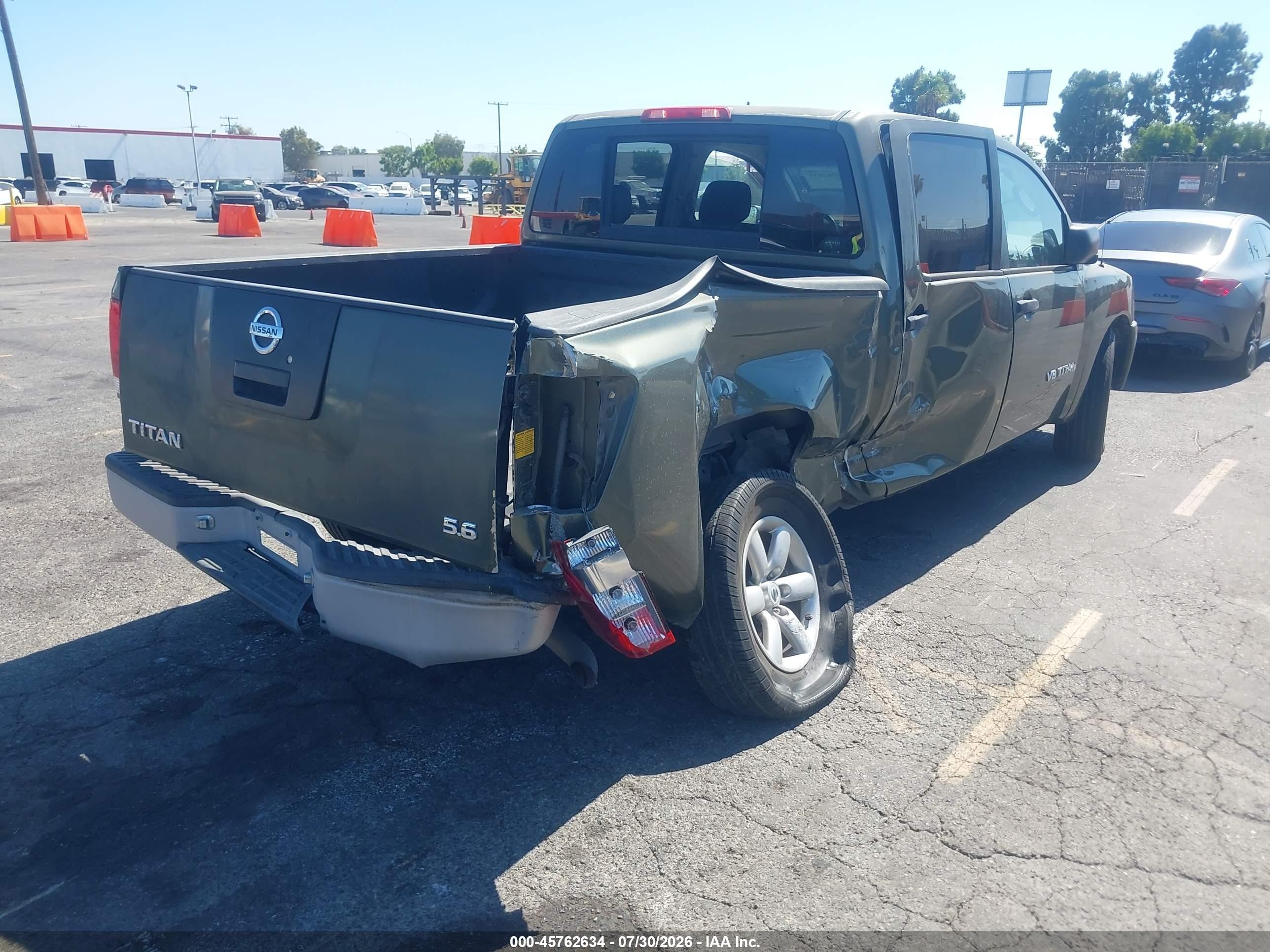 2005 Nissan Titan Xe Green vin: 1N6AA07A45N562698