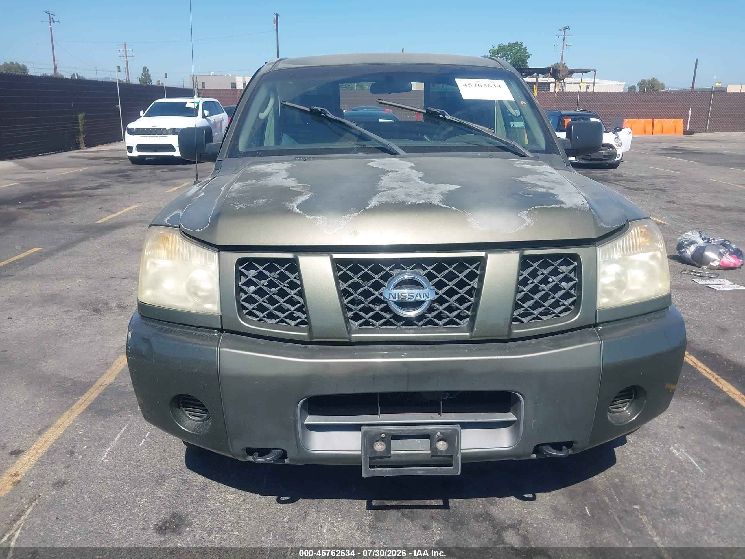 2005 Nissan Titan Xe Green vin: 1N6AA07A45N562698