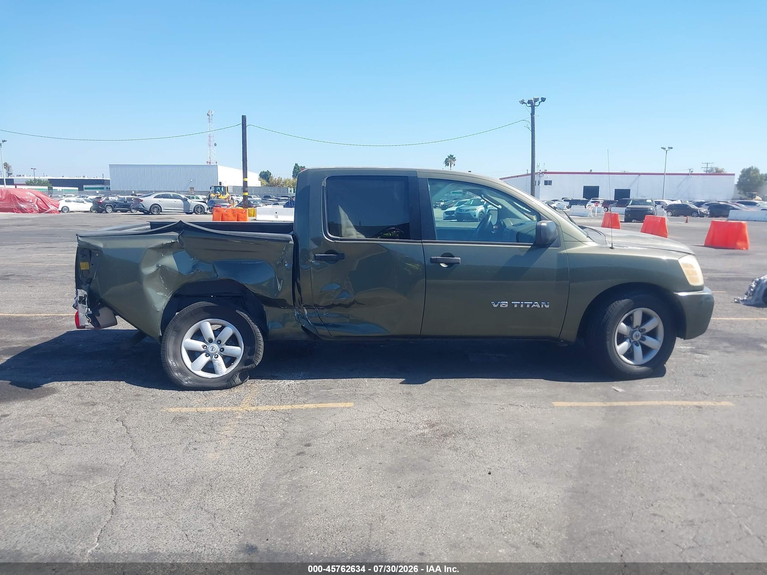 2005 Nissan Titan Xe Green vin: 1N6AA07A45N562698