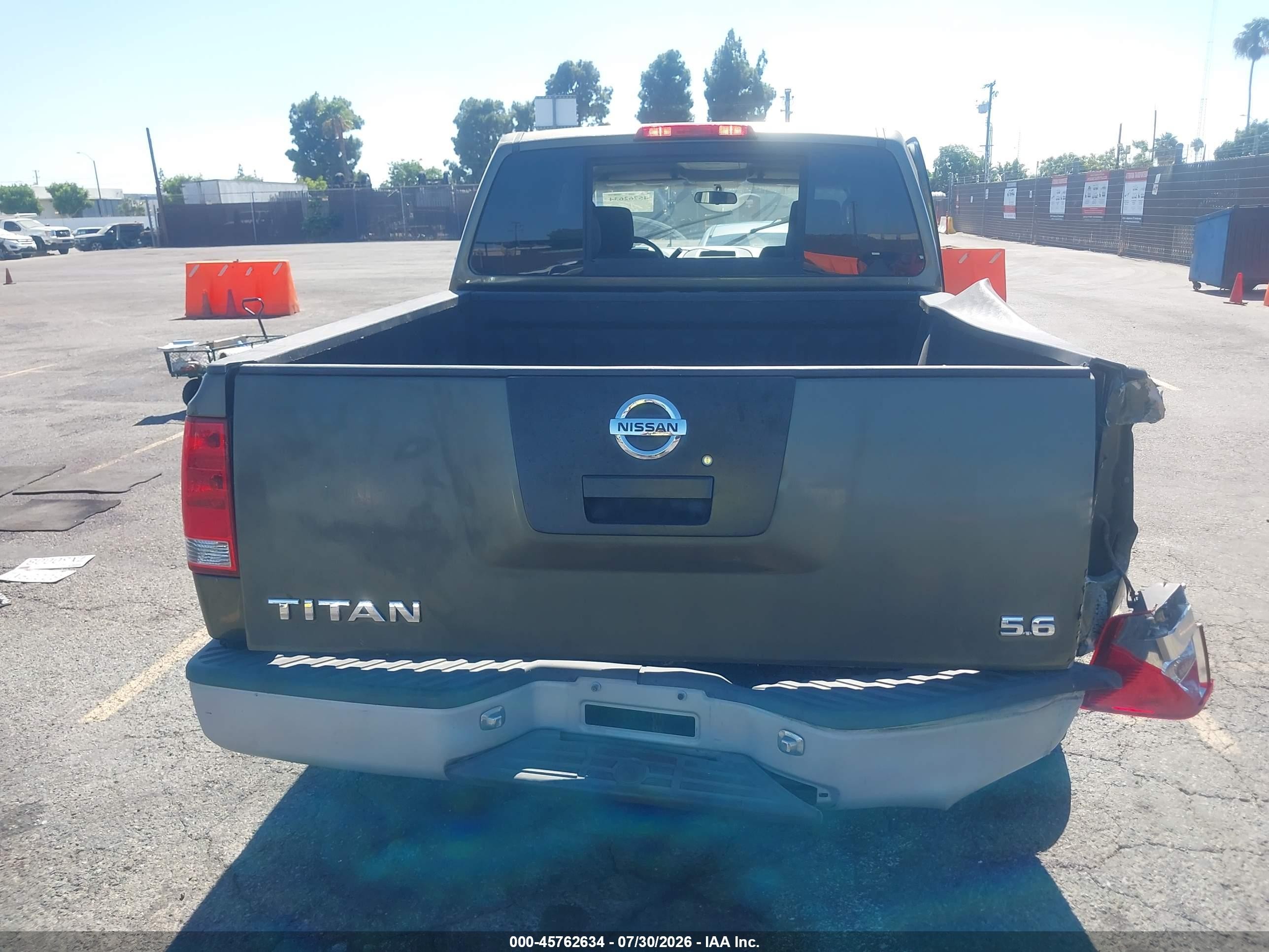 2005 Nissan Titan Xe Green vin: 1N6AA07A45N562698