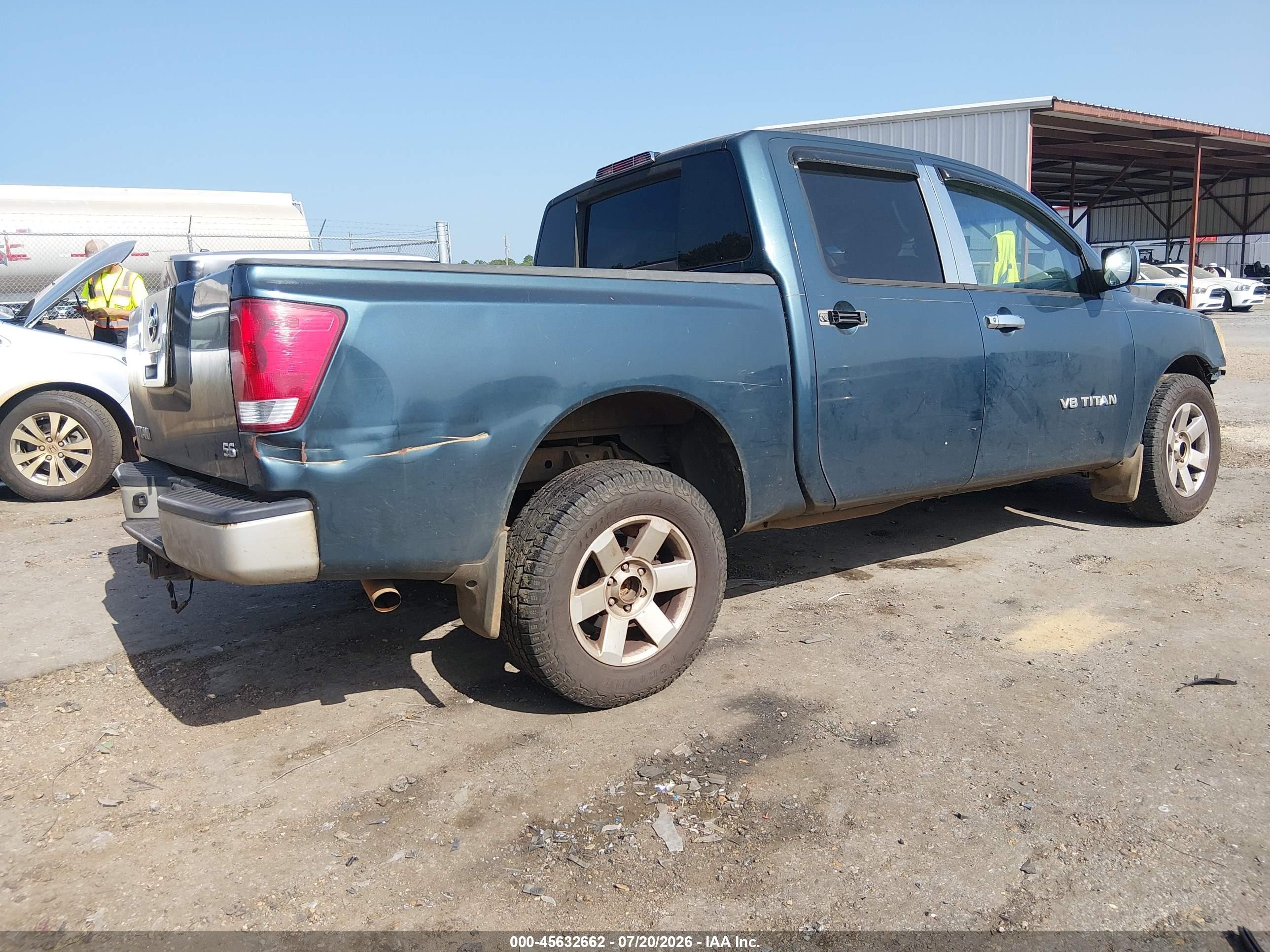 2007 Nissan Titan Xe Green vin: 1N6AA07A47N229288