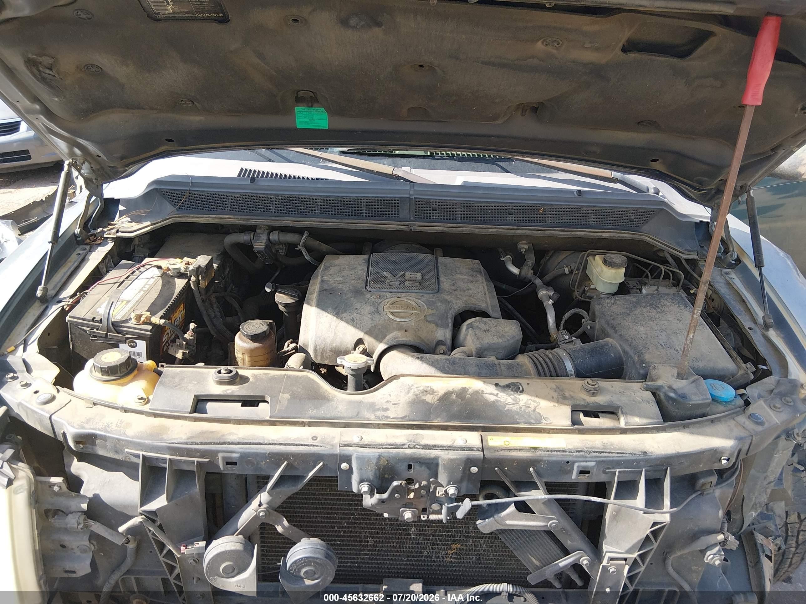 2007 Nissan Titan Xe Green vin: 1N6AA07A47N229288