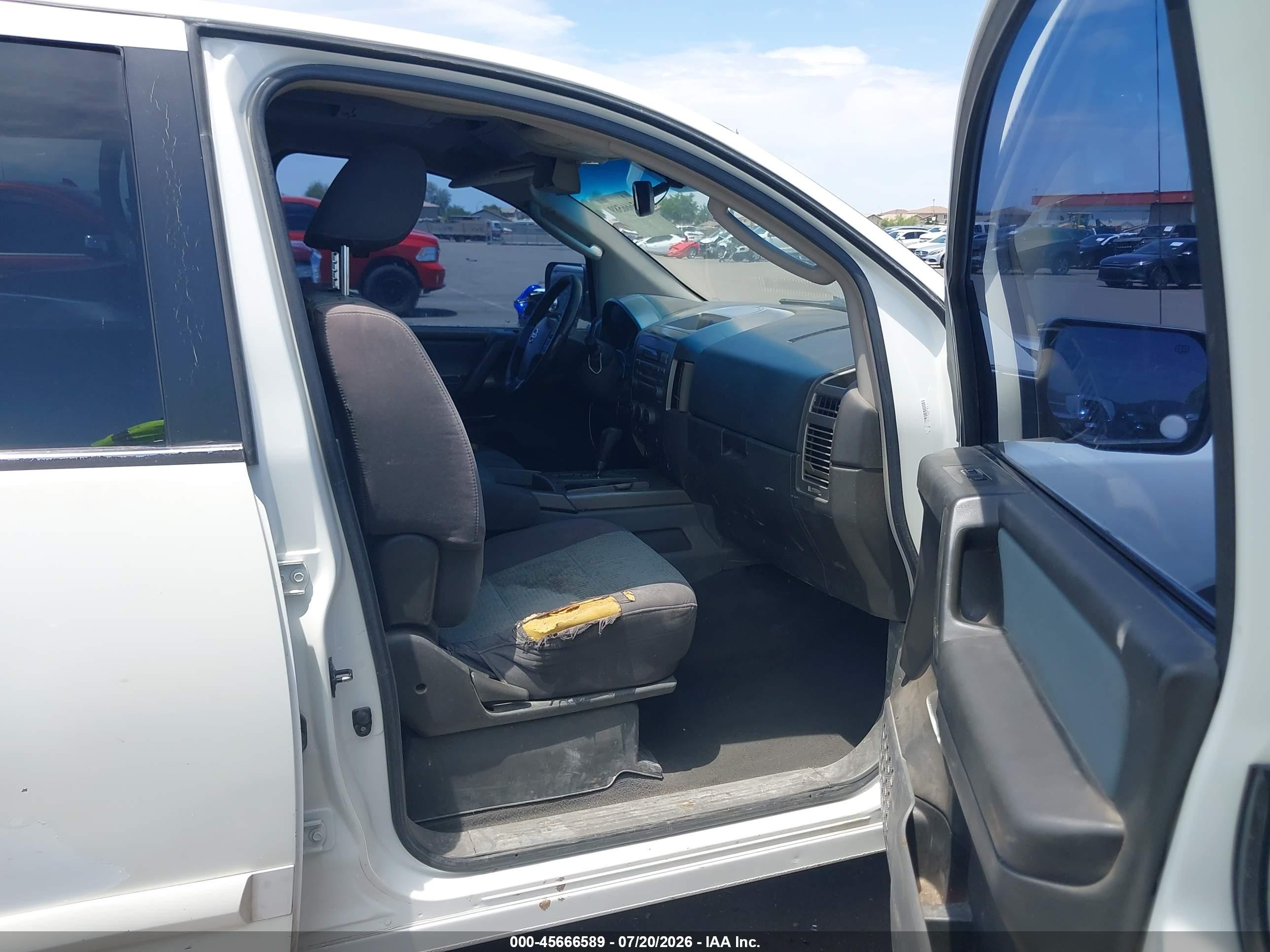 2006 Nissan Titan Se White vin: 1N6AA07A56N510496
