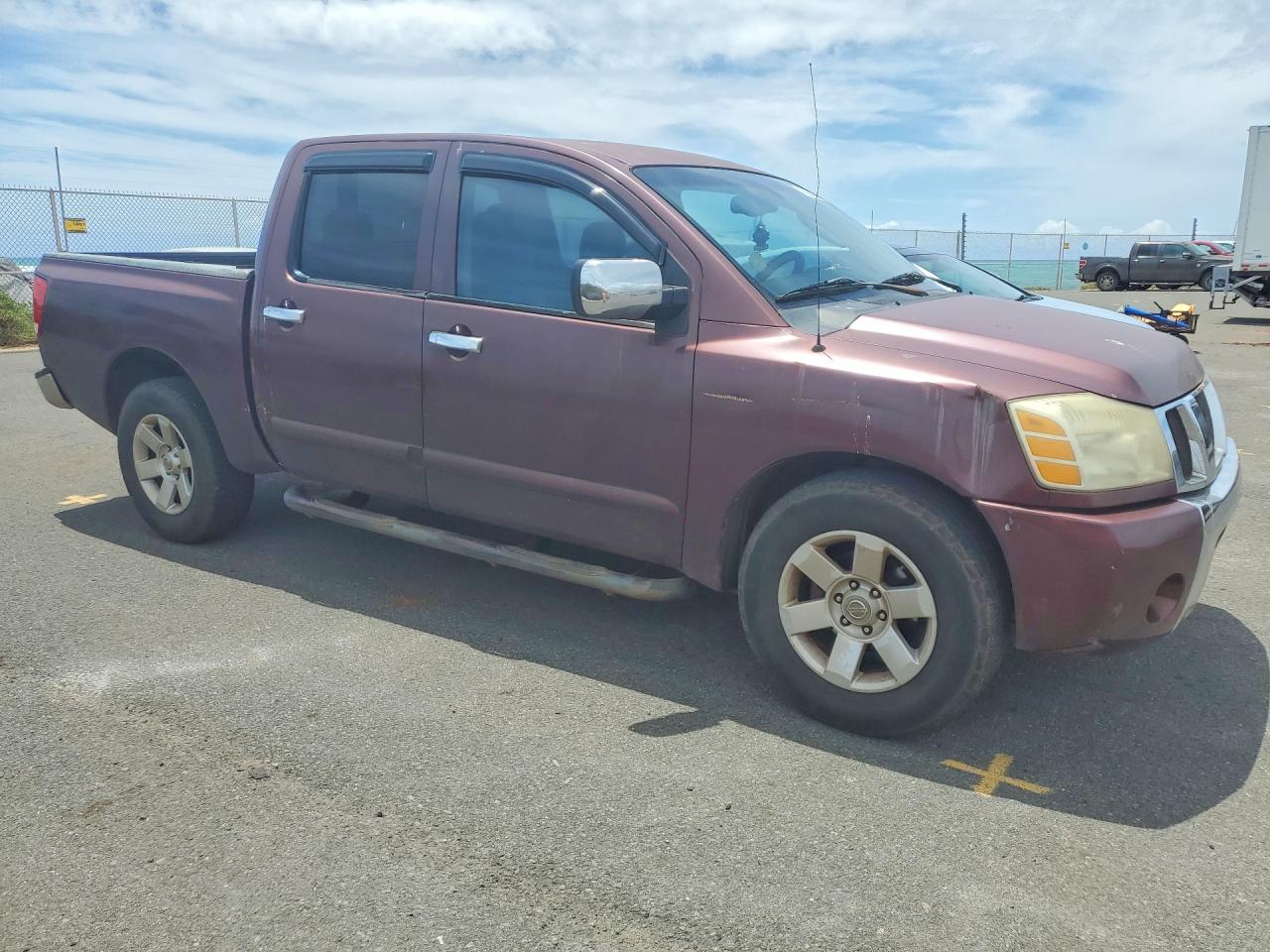 2005 Nissan Titan Xe Темно-бордовый vin: 1N6AA07A65N508240