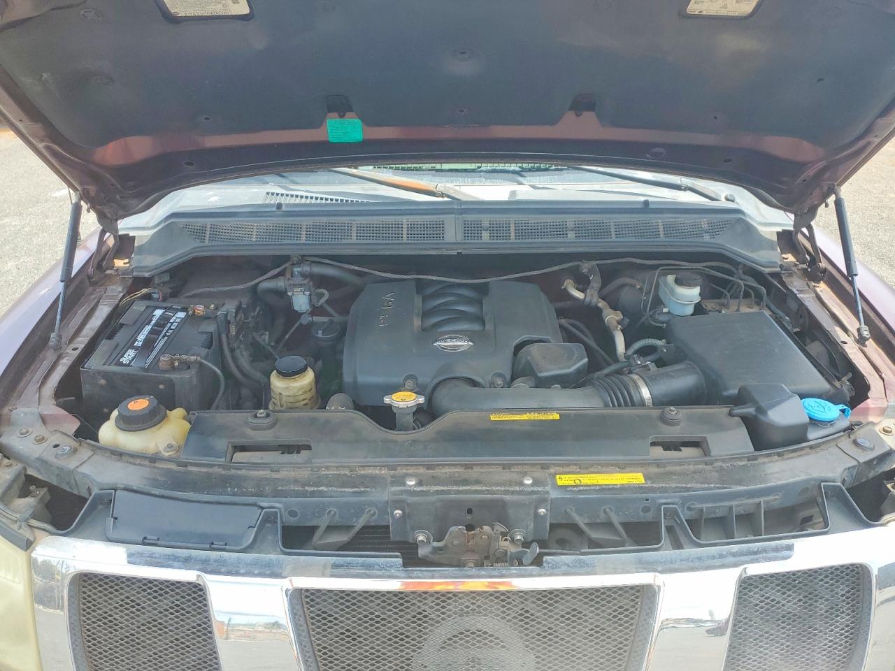 2005 Nissan Titan Xe Темно-бордовый vin: 1N6AA07A65N508240