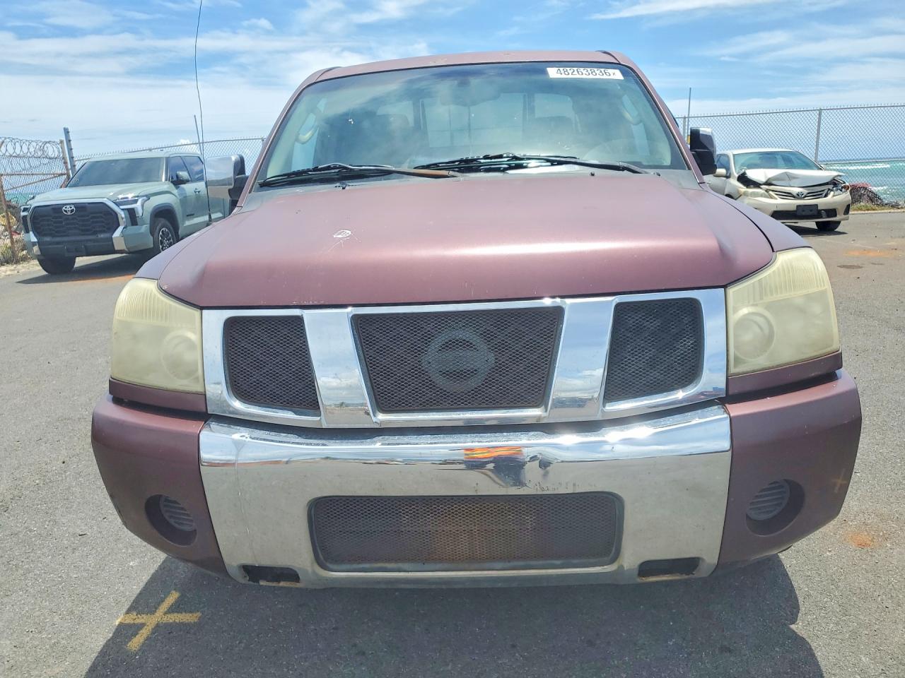 2005 Nissan Titan Xe Темно-бордовый vin: 1N6AA07A65N508240