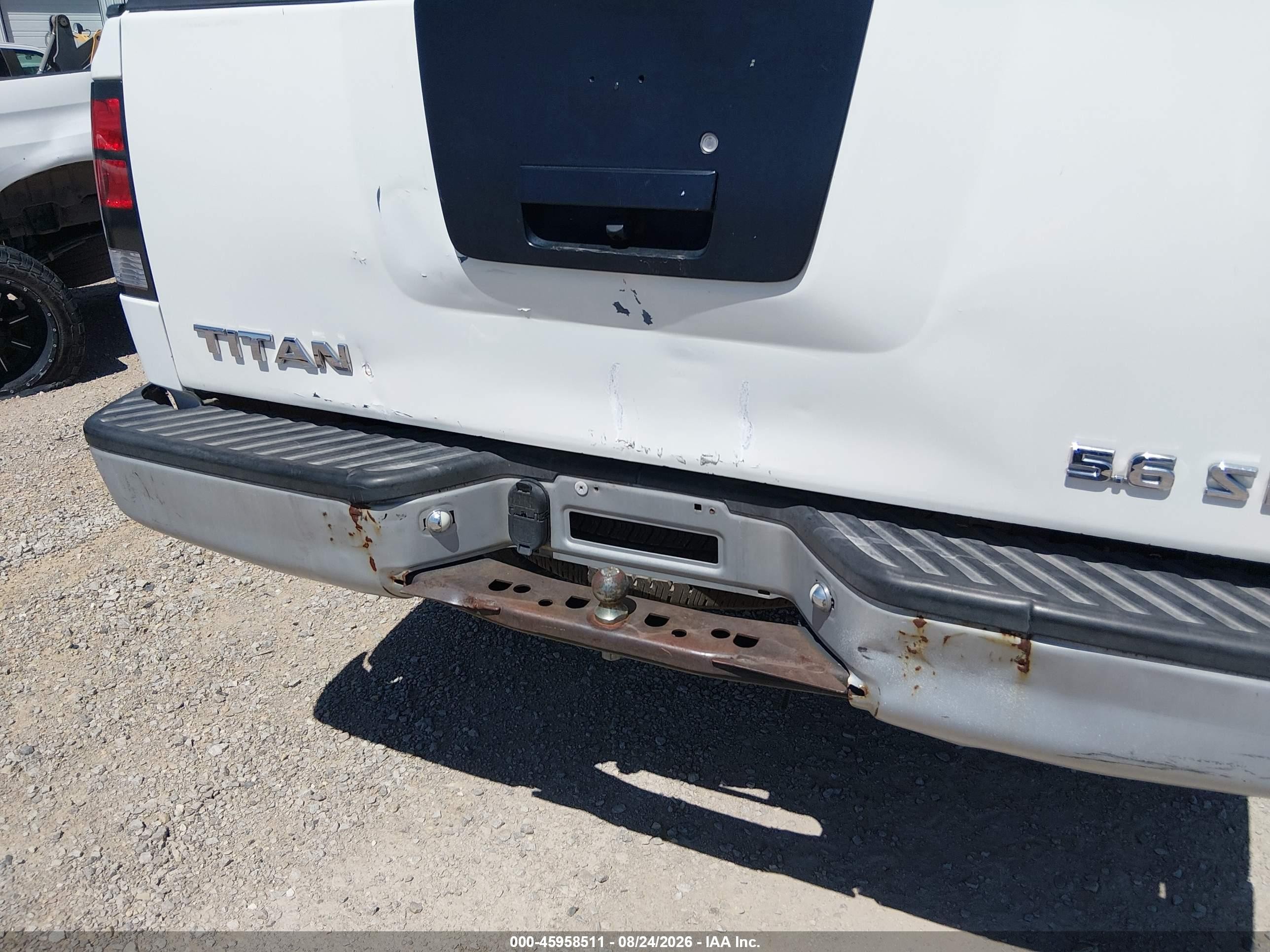 2007 Nissan Titan Xe White vin: 1N6AA07A67N202464