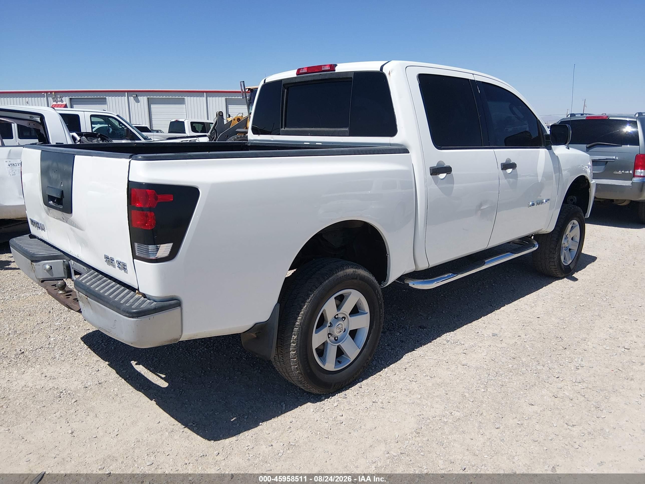 2007 Nissan Titan Xe White vin: 1N6AA07A67N202464