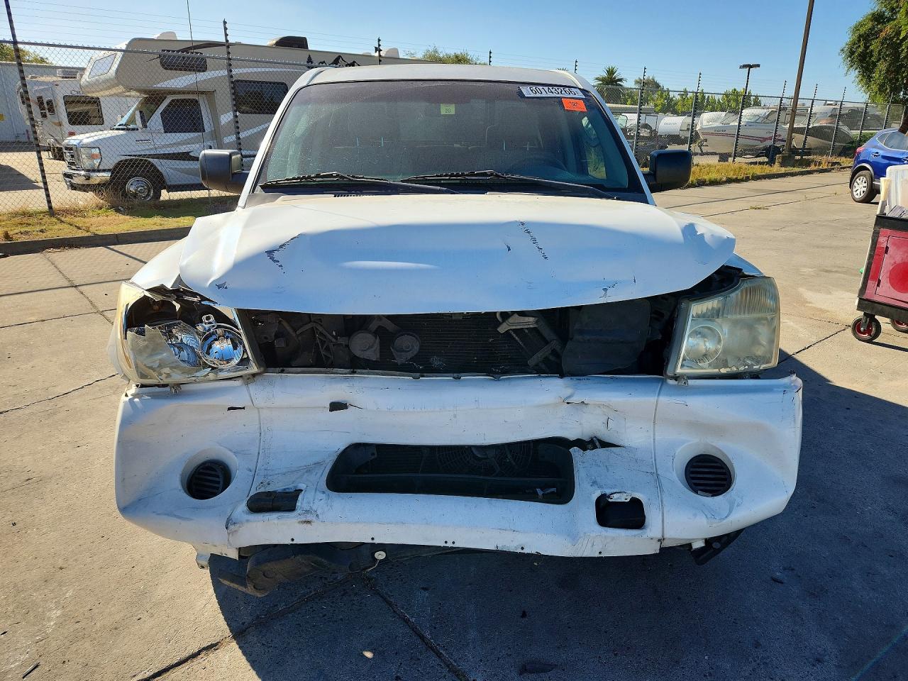2007 Nissan Titan Xe White vin: 1N6AA07A67N227249