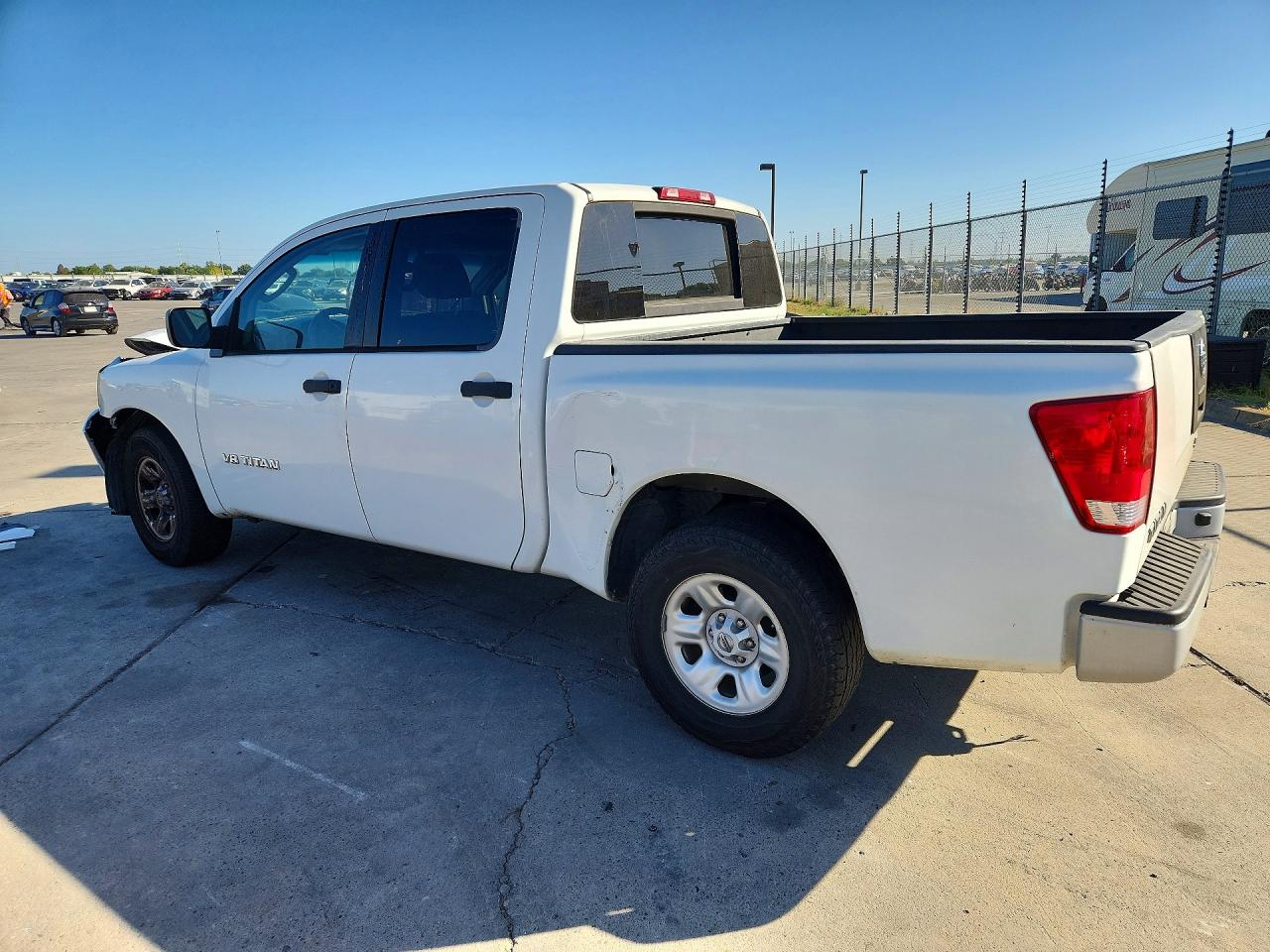 2007 Nissan Titan Xe White vin: 1N6AA07A67N227249