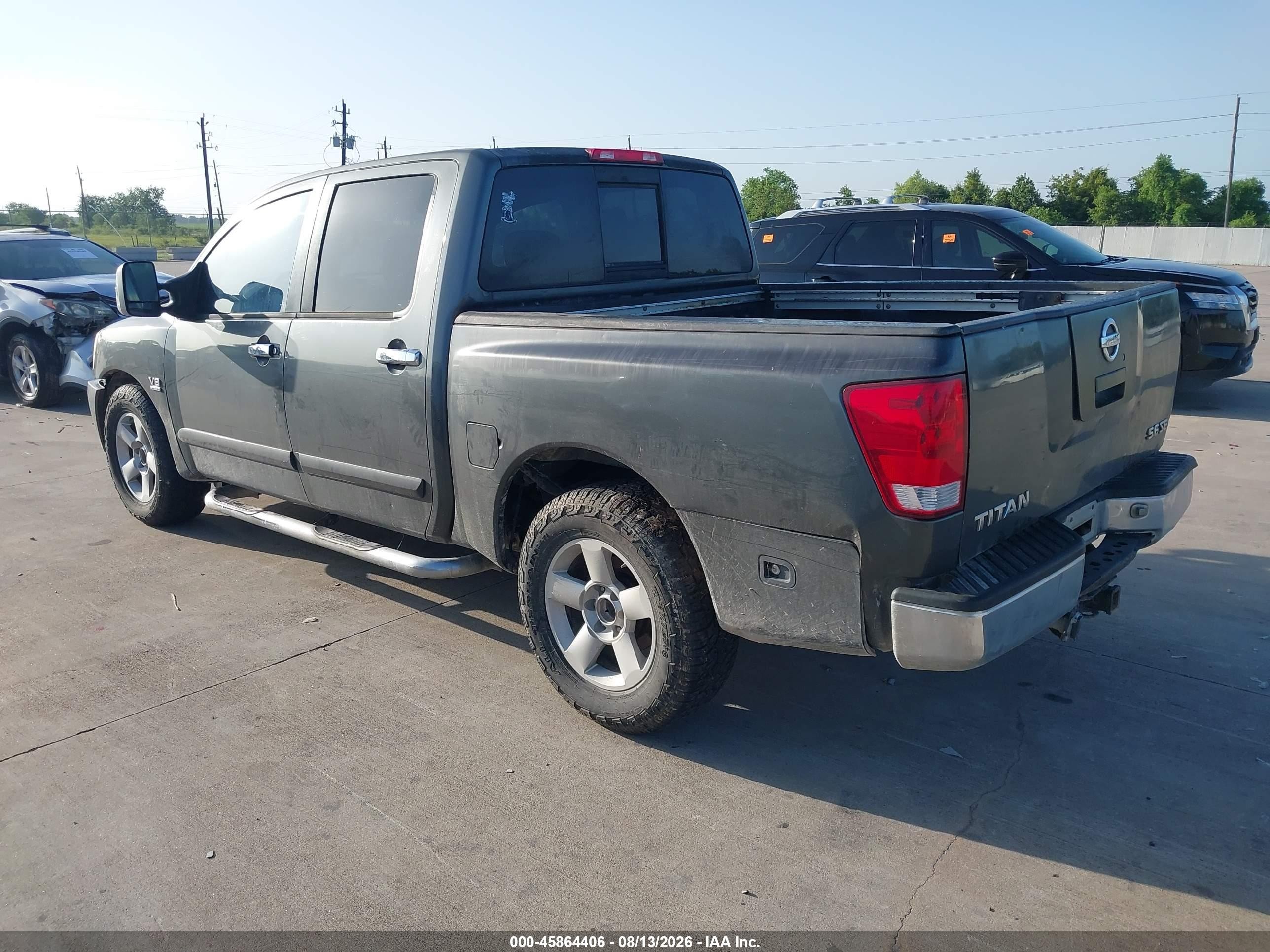 2004 Nissan Titan Se Gray vin: 1N6AA07A74N534330