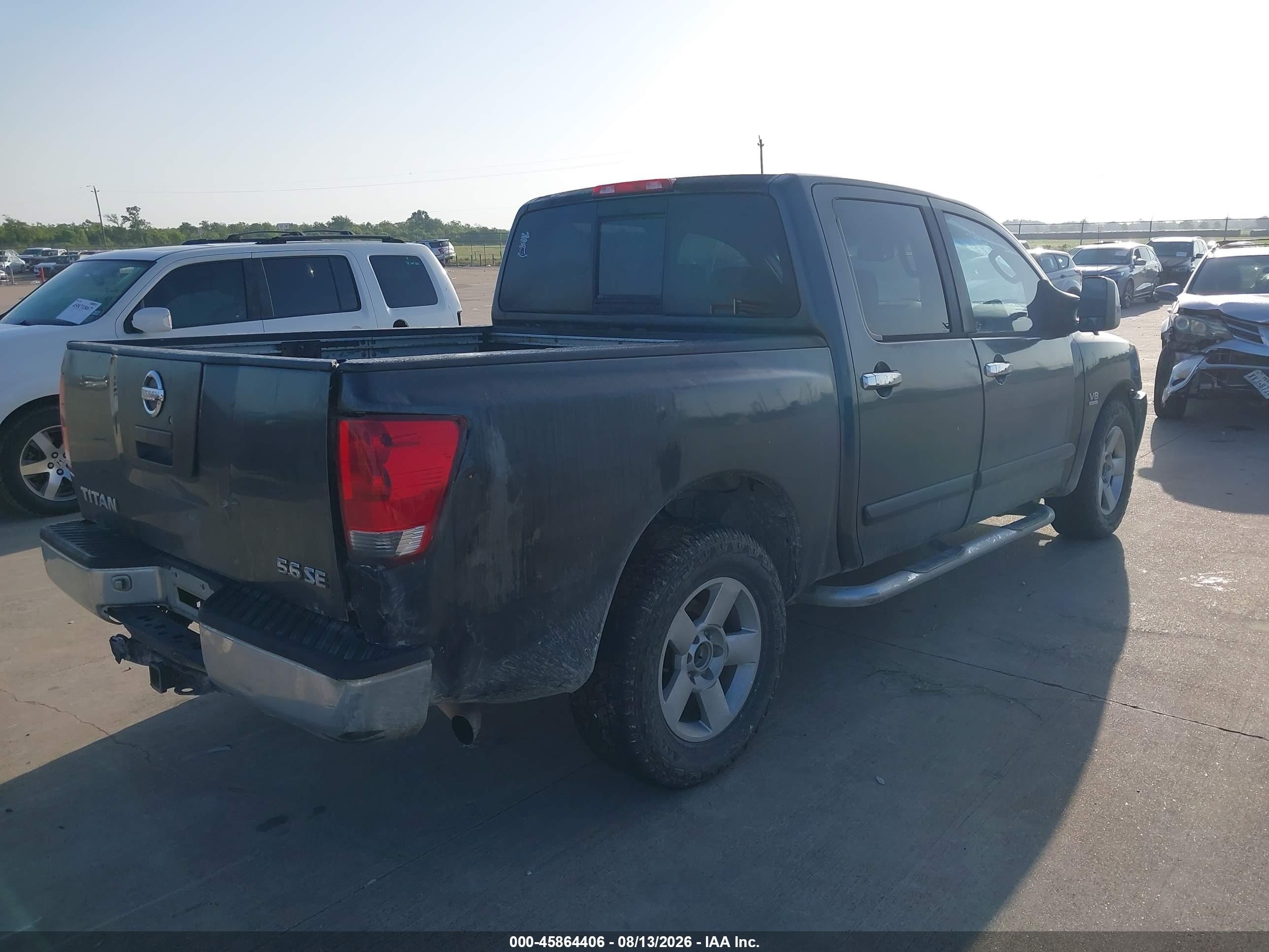 2004 Nissan Titan Se Gray vin: 1N6AA07A74N534330