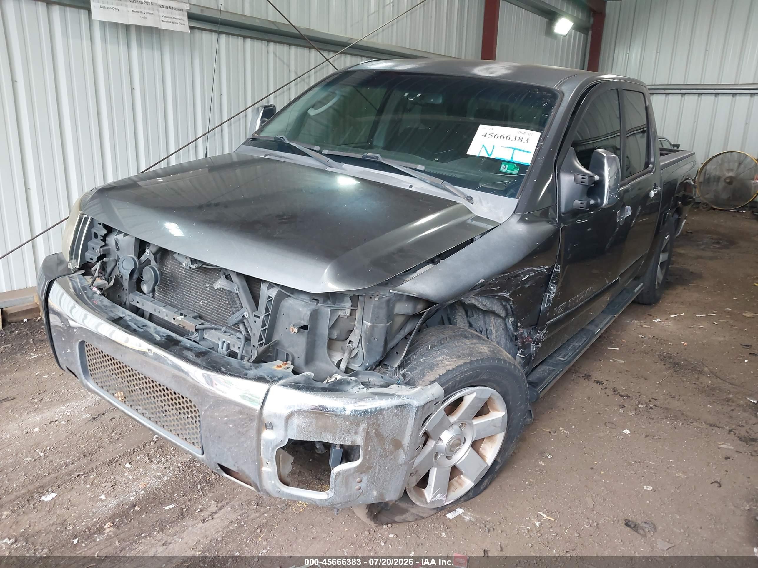 2006 Nissan Titan Le Blue vin: 1N6AA07A76N504215
