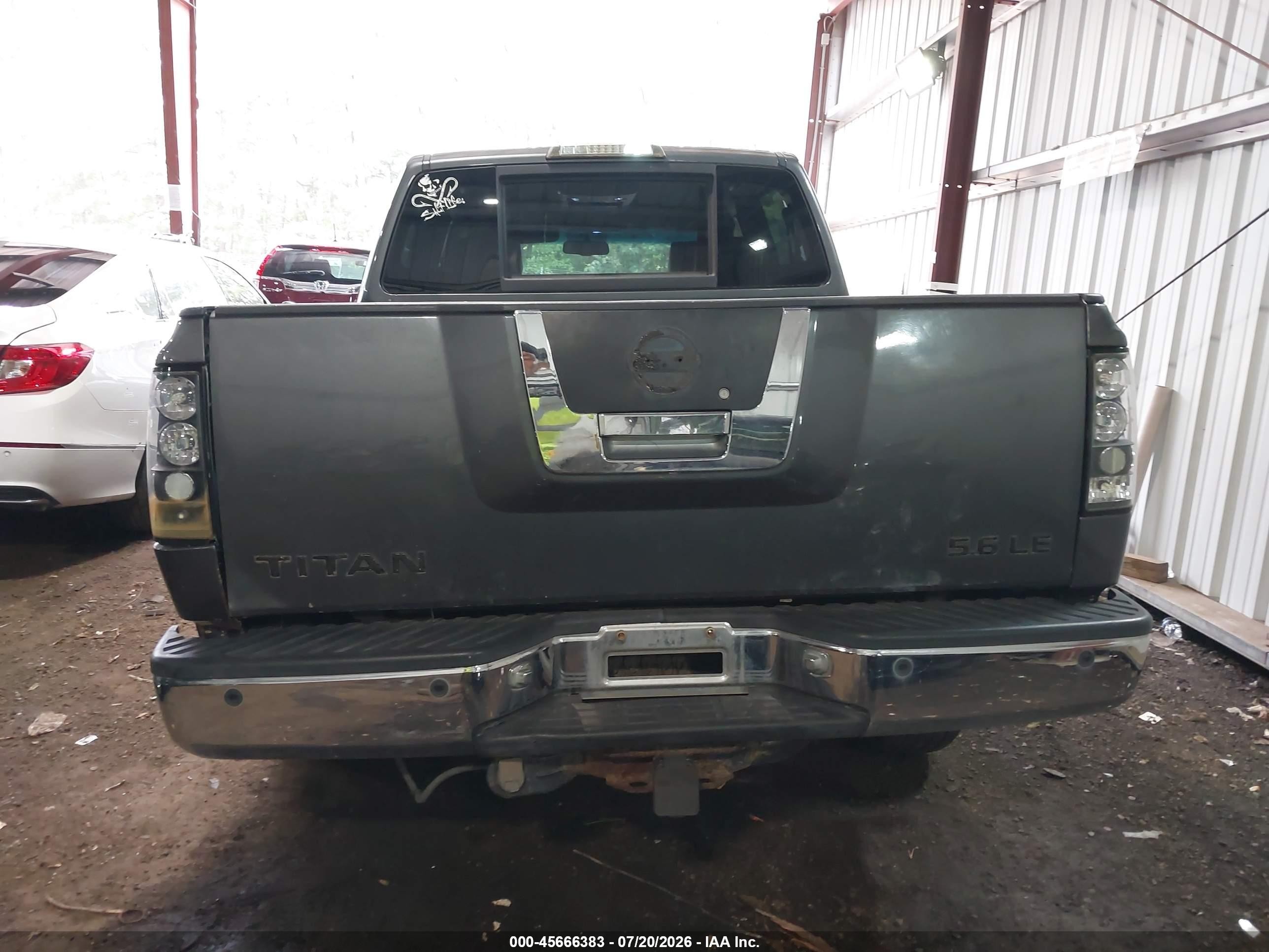 2006 Nissan Titan Le Blue vin: 1N6AA07A76N504215