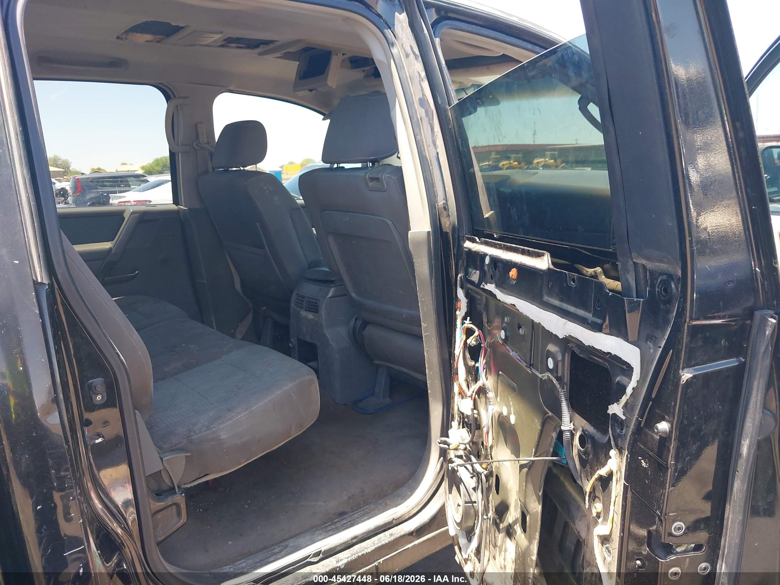 2006 Nissan Titan Se Black vin: 1N6AA07A76N528286