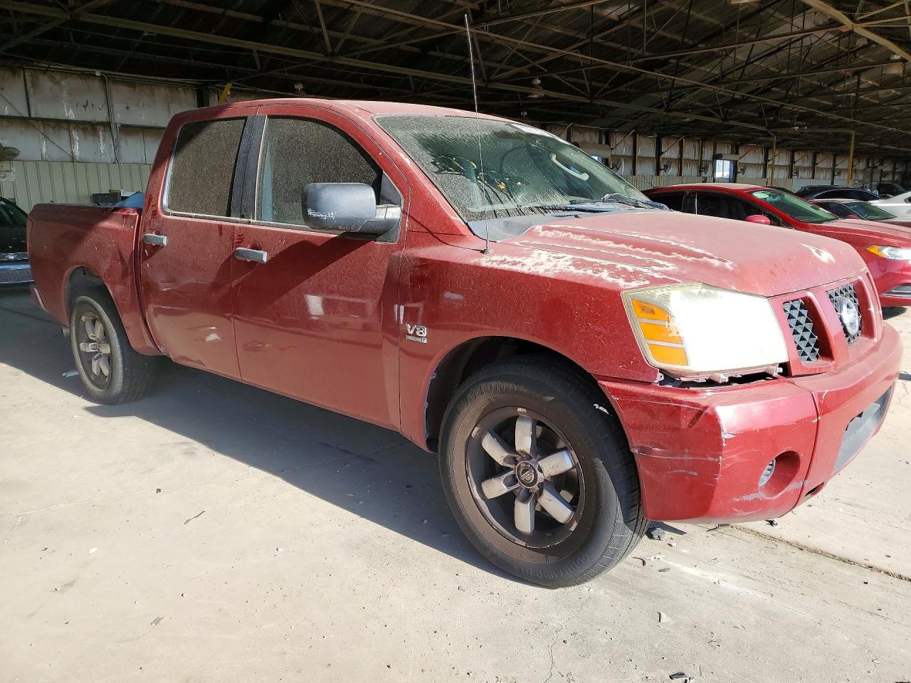 2004 Nissan Titan Xe Red vin: 1N6AA07A84N534613