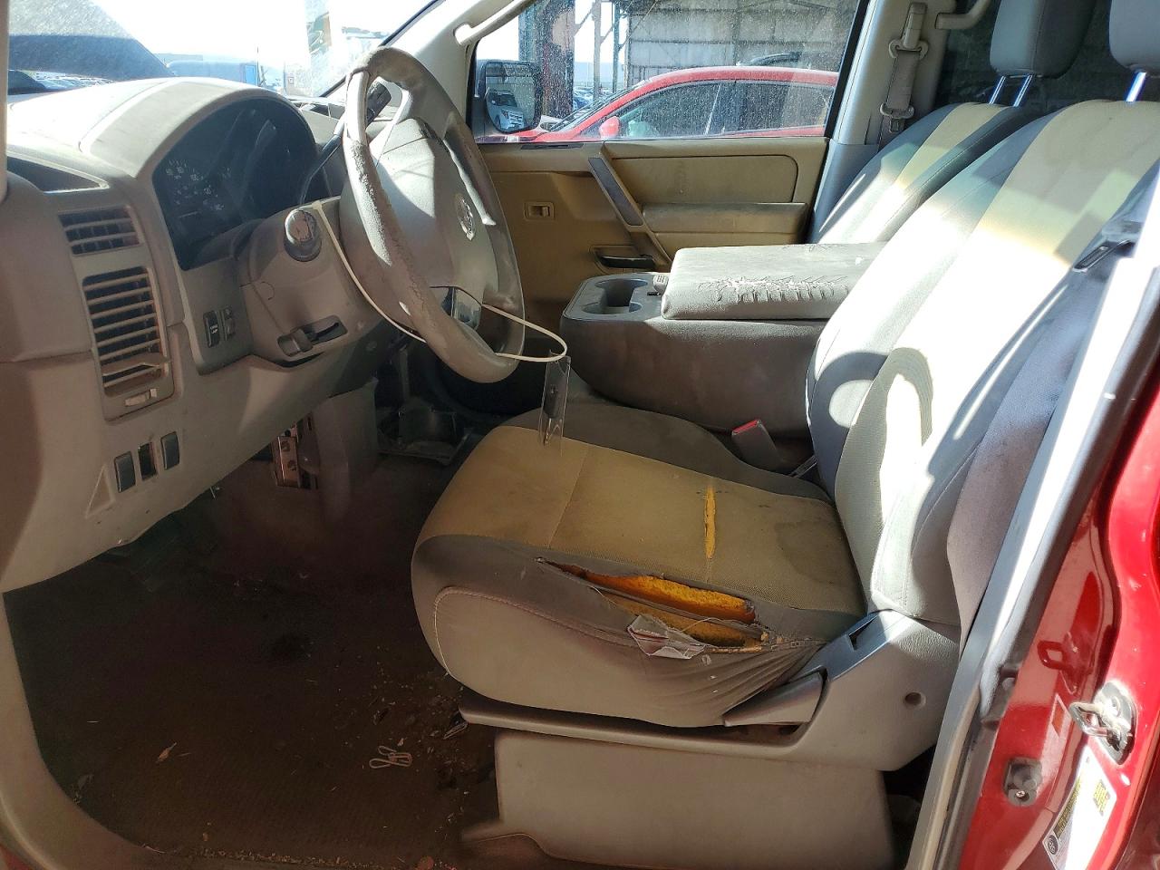2004 Nissan Titan Xe Red vin: 1N6AA07A84N534613