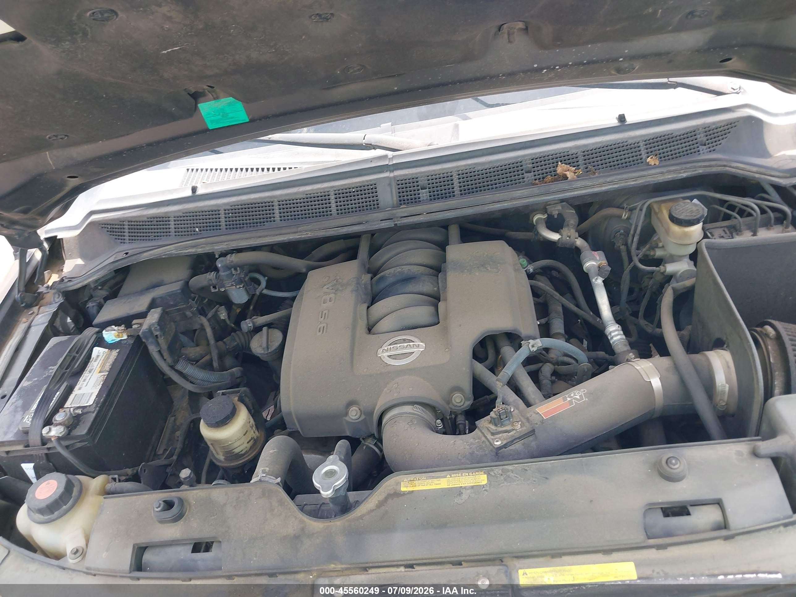 2004 Nissan Titan Le Черный vin: 1N6AA07A94N535589