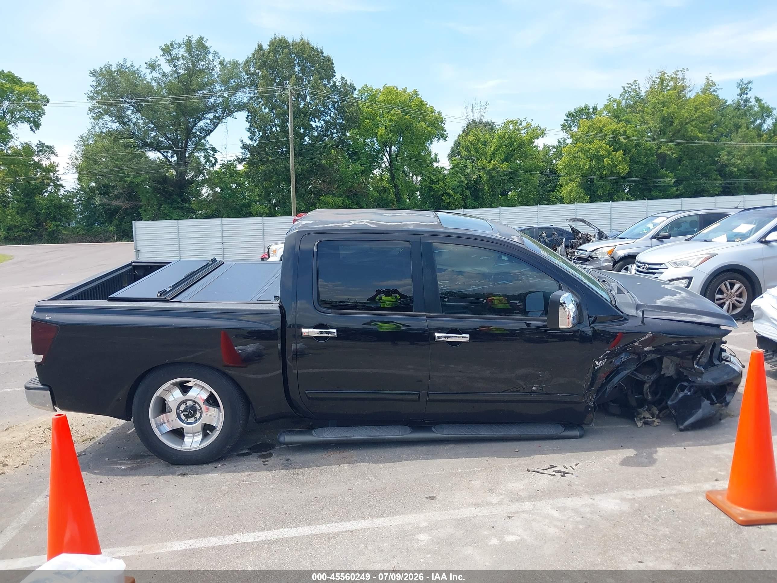 2004 Nissan Titan Le Черный vin: 1N6AA07A94N535589