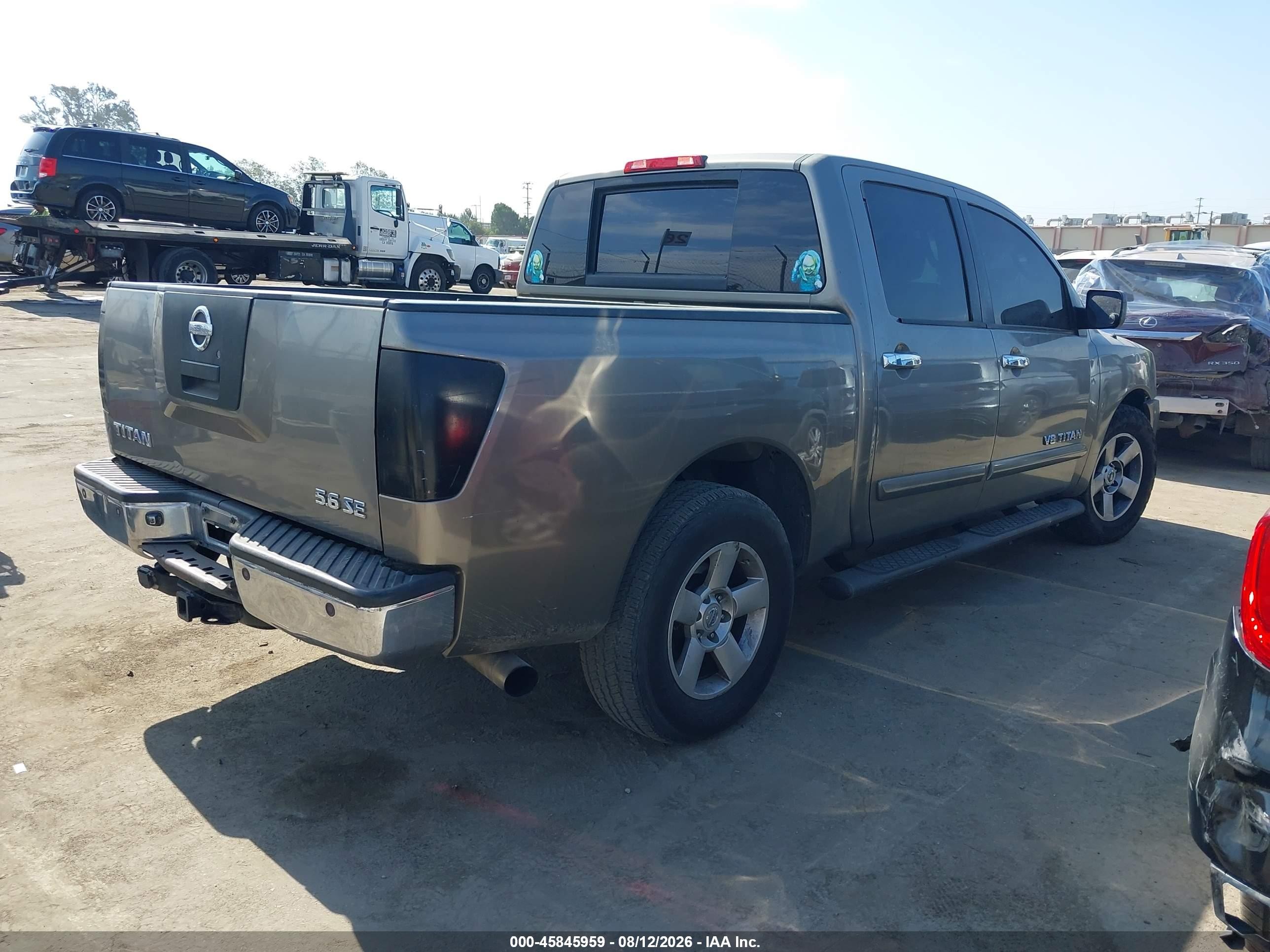 2006 Nissan Titan Se Gray vin: 1N6AA07AX6N540500