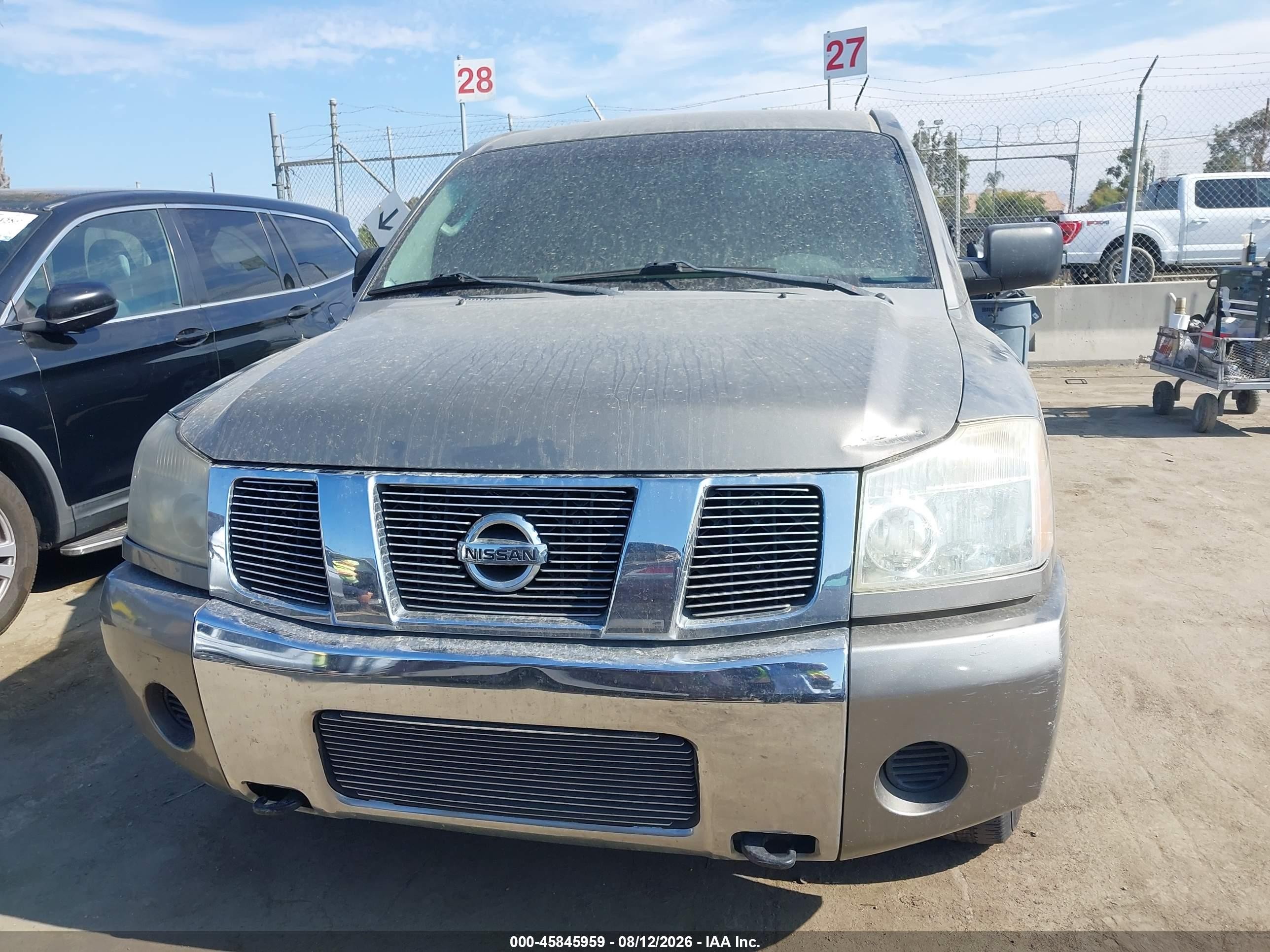 2006 Nissan Titan Se Gray vin: 1N6AA07AX6N540500