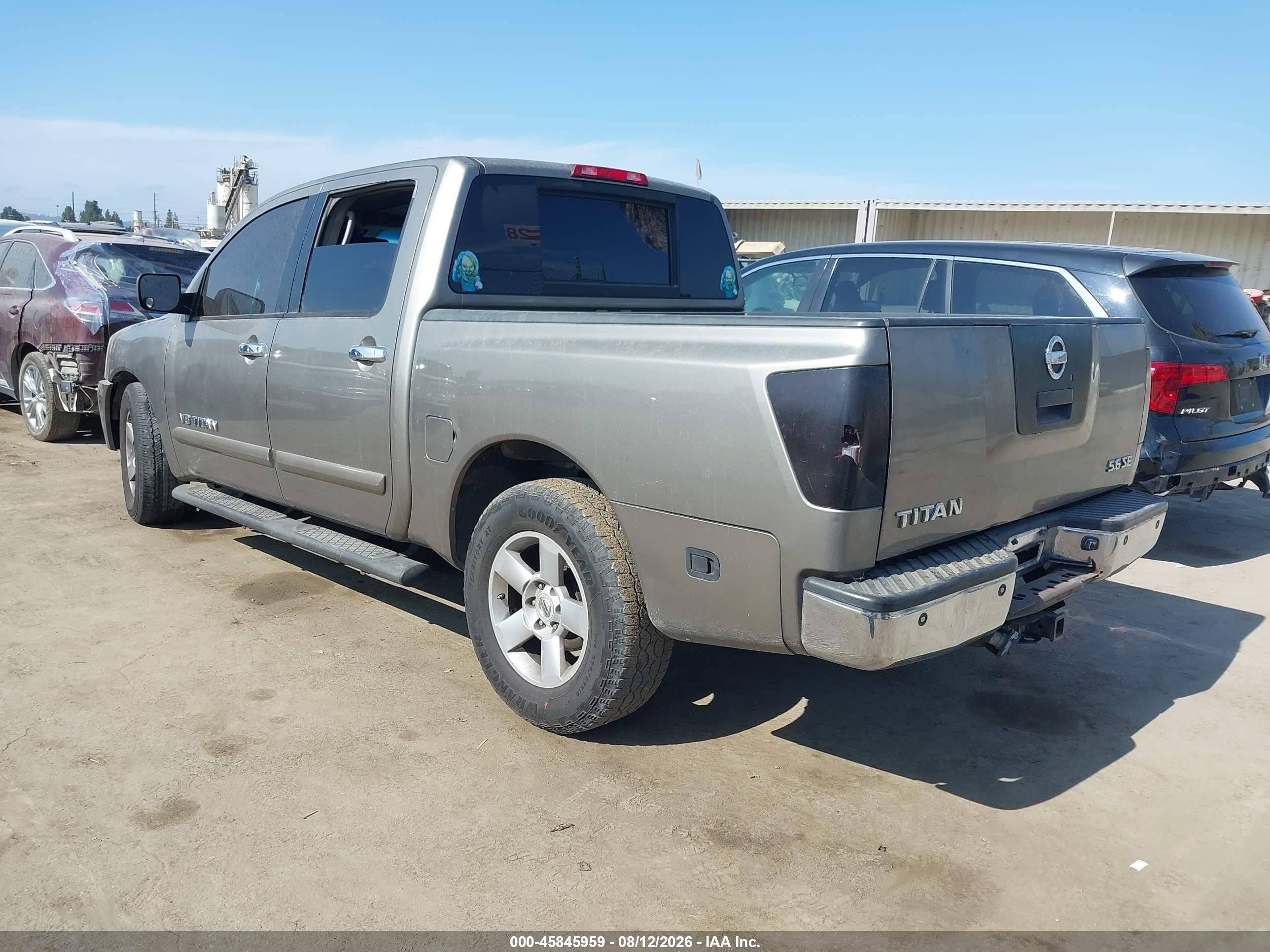 2006 Nissan Titan Se Gray vin: 1N6AA07AX6N540500