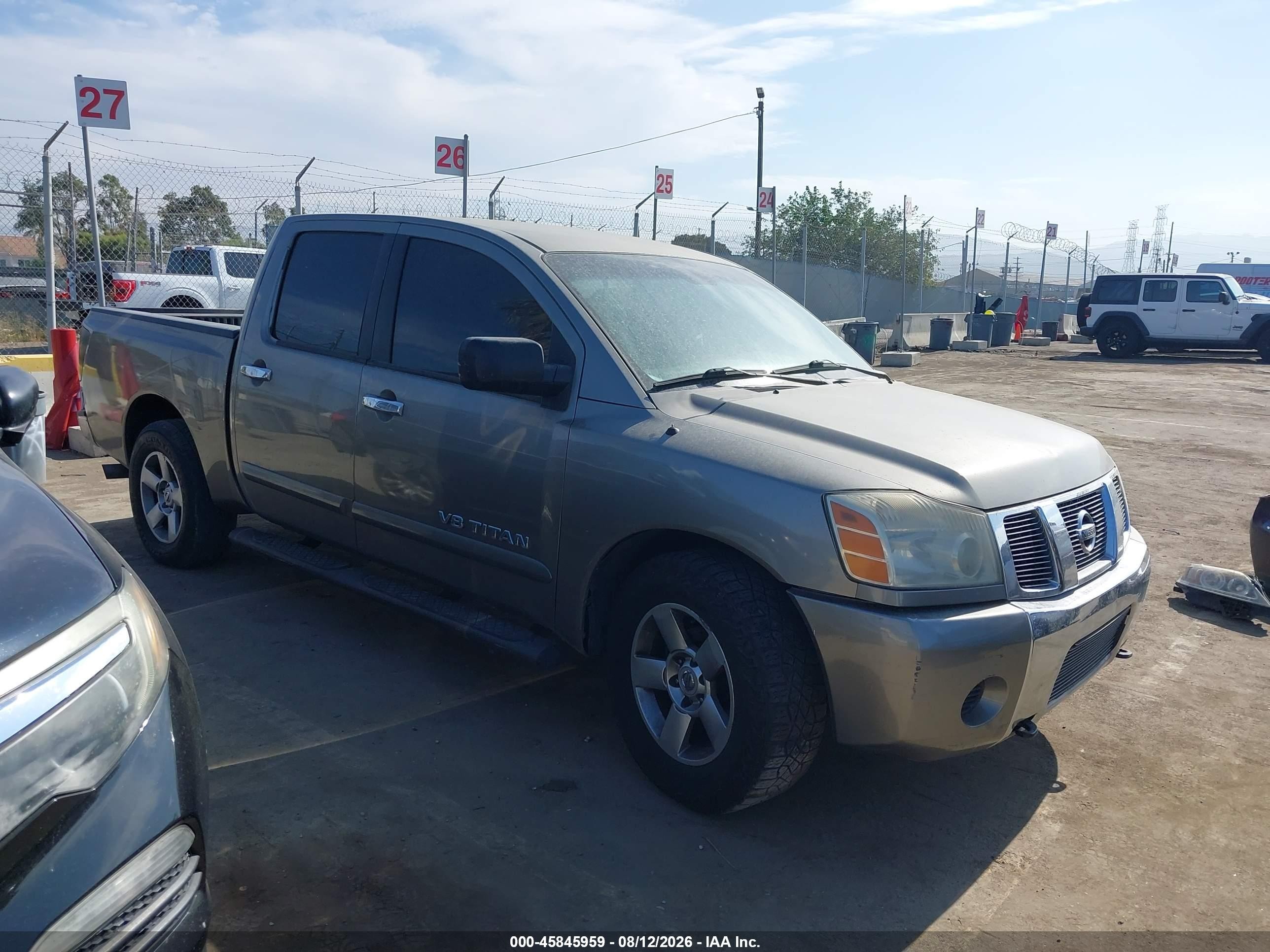 2006 Nissan Titan Se Gray vin: 1N6AA07AX6N540500