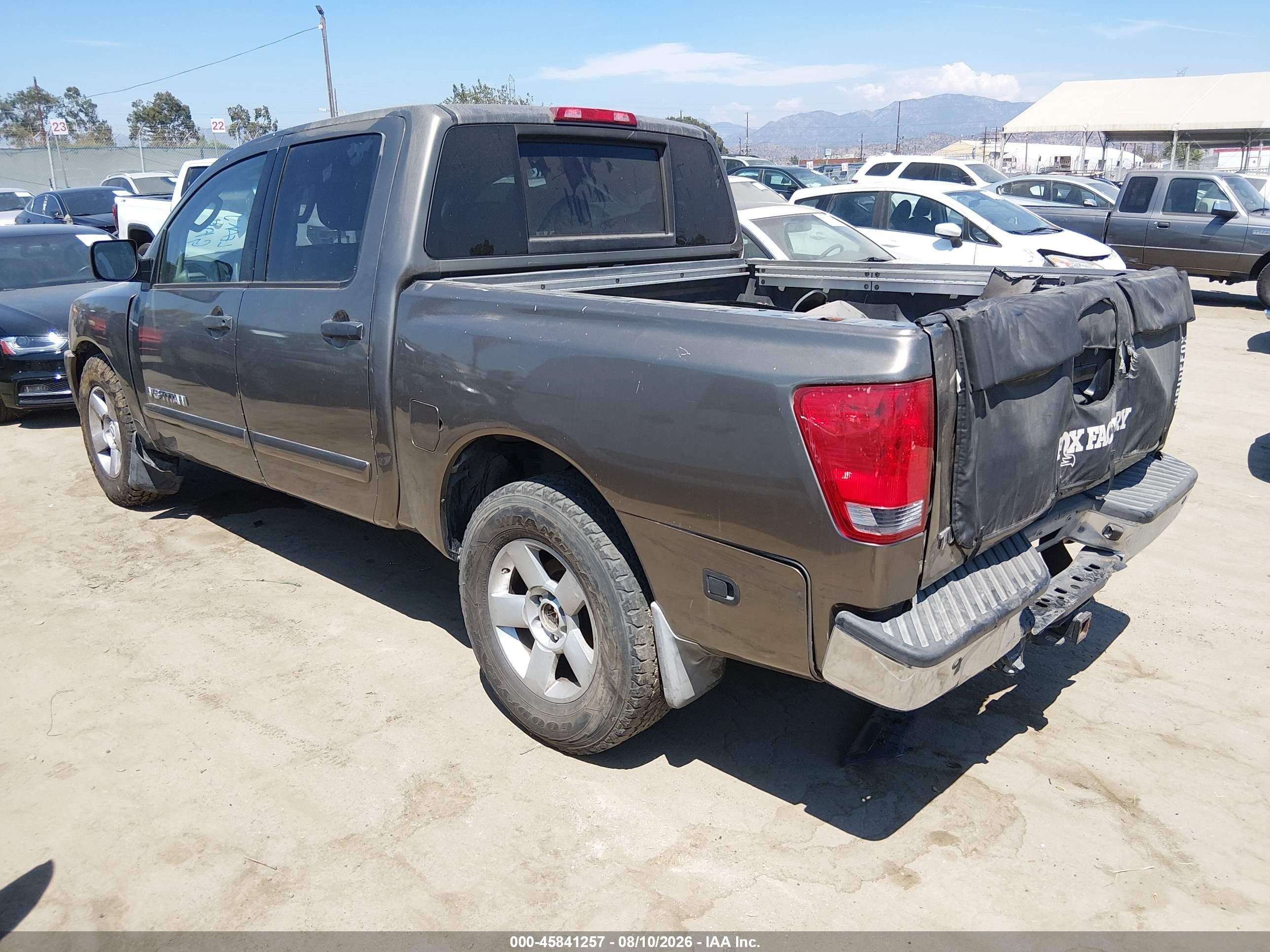 2007 Nissan Titan Se Pewter vin: 1N6AA07AX7N205724