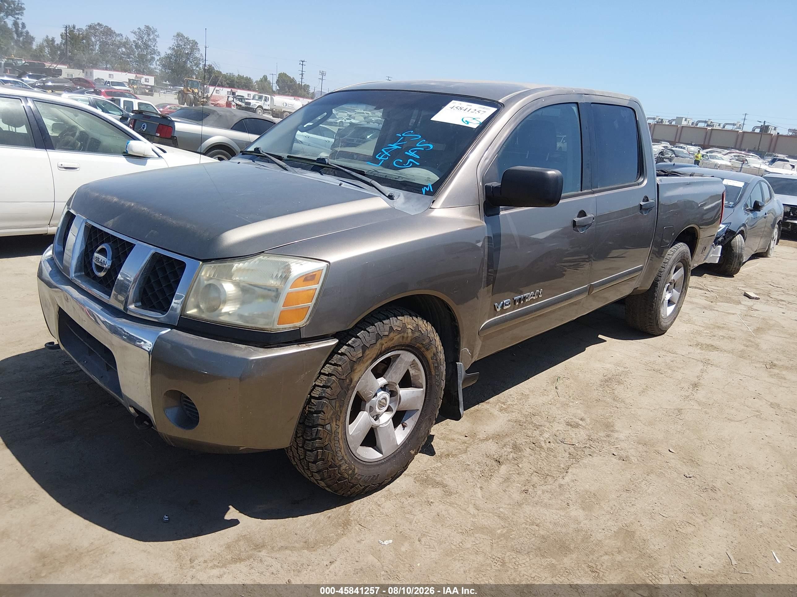 2007 Nissan Titan Se Pewter vin: 1N6AA07AX7N205724