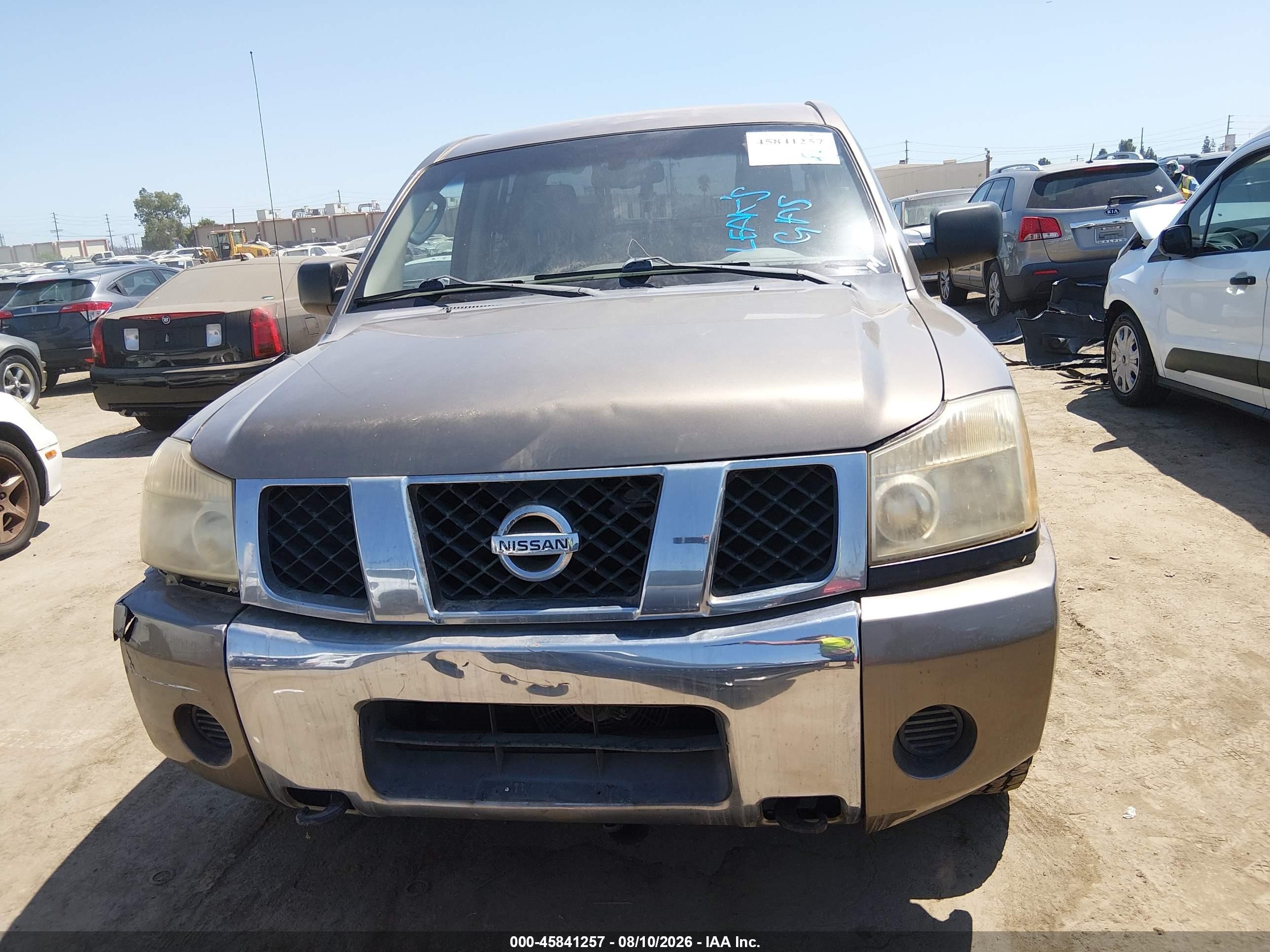 2007 Nissan Titan Se Pewter vin: 1N6AA07AX7N205724
