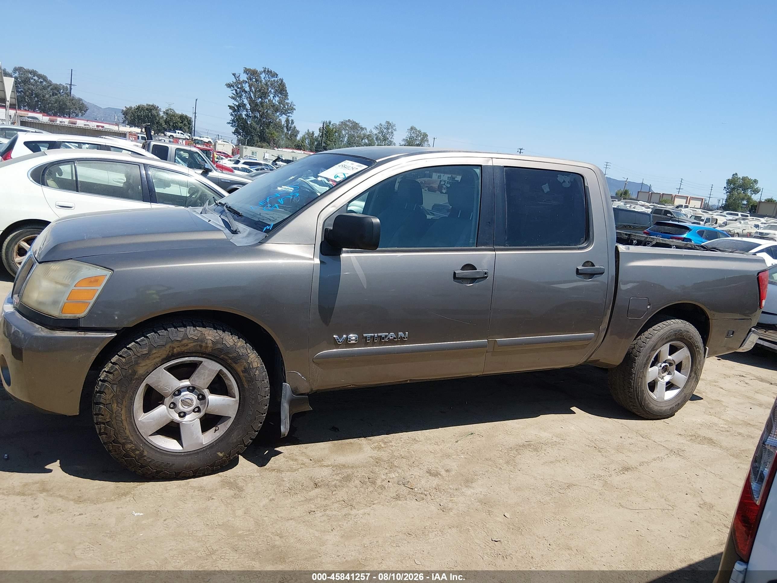 2007 Nissan Titan Se Pewter vin: 1N6AA07AX7N205724