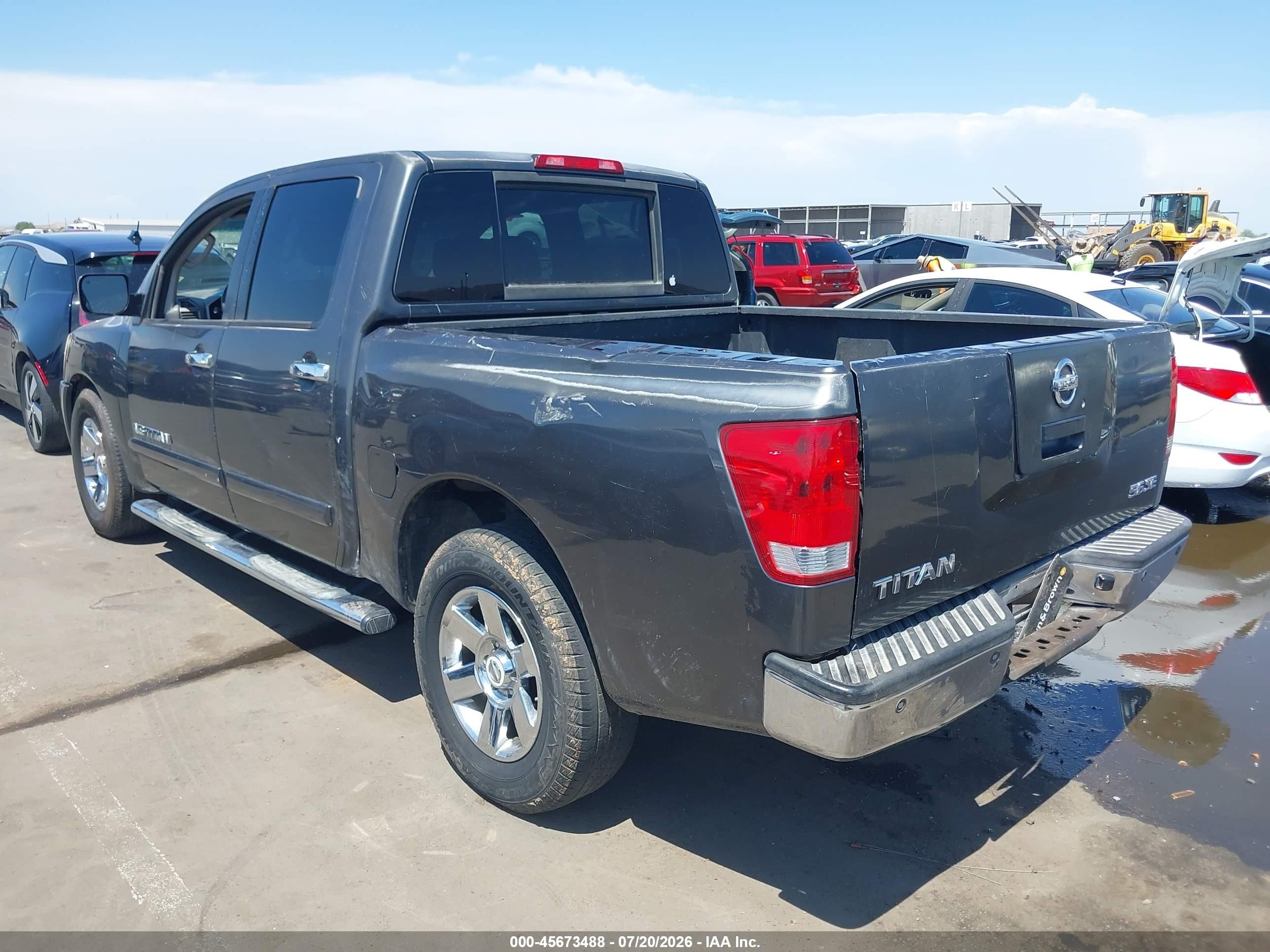 2007 Nissan Titan Se Gray vin: 1N6AA07AX7N210745