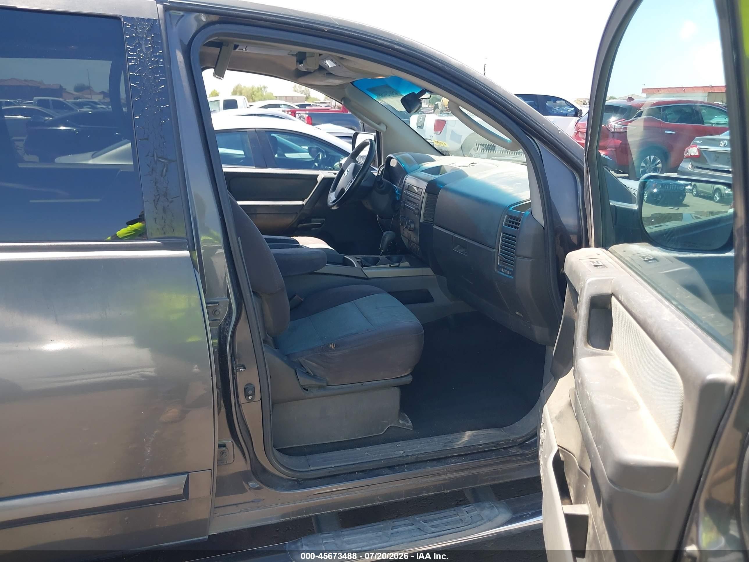 2007 Nissan Titan Se Gray vin: 1N6AA07AX7N210745