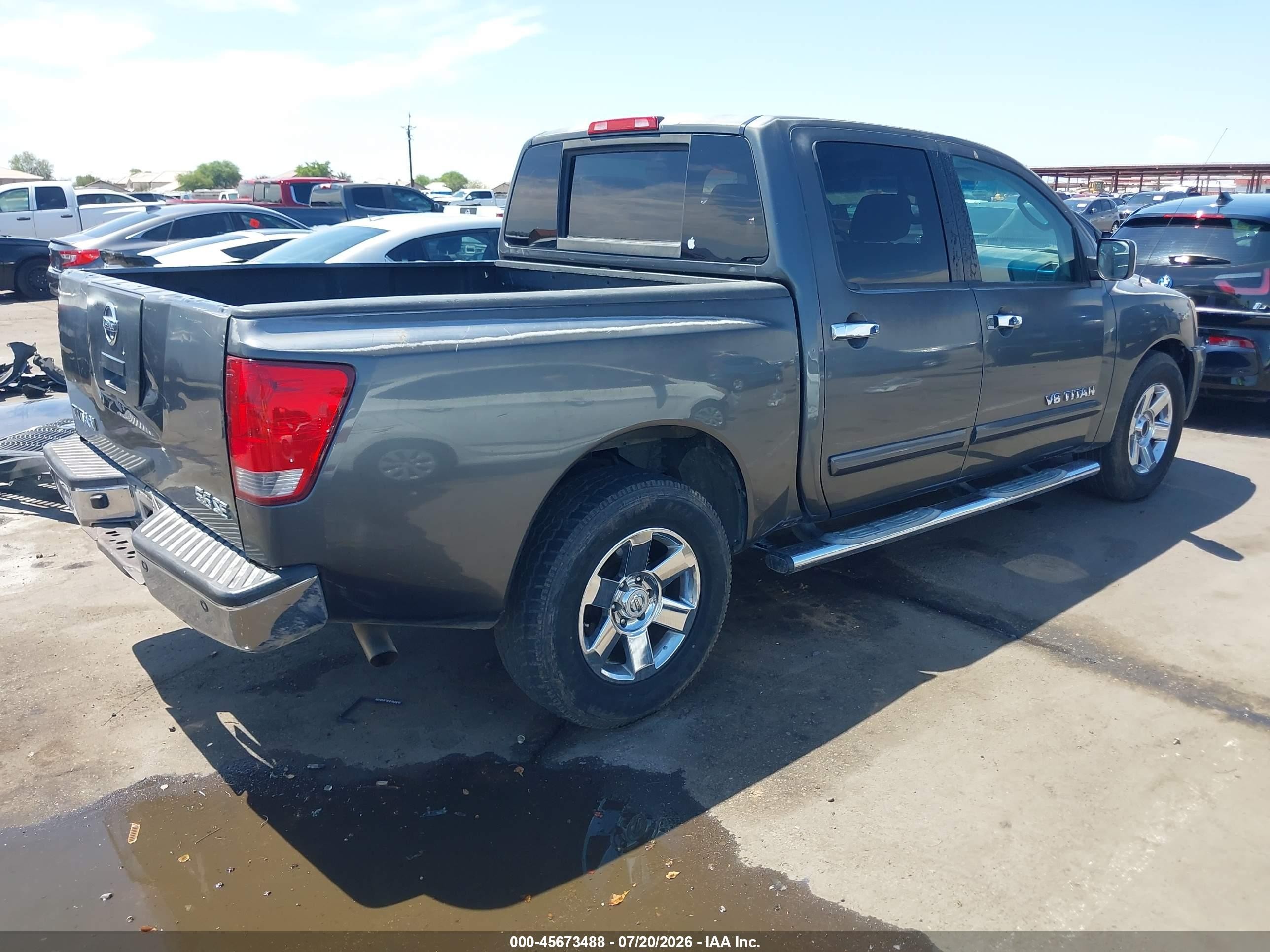 2007 Nissan Titan Se Gray vin: 1N6AA07AX7N210745
