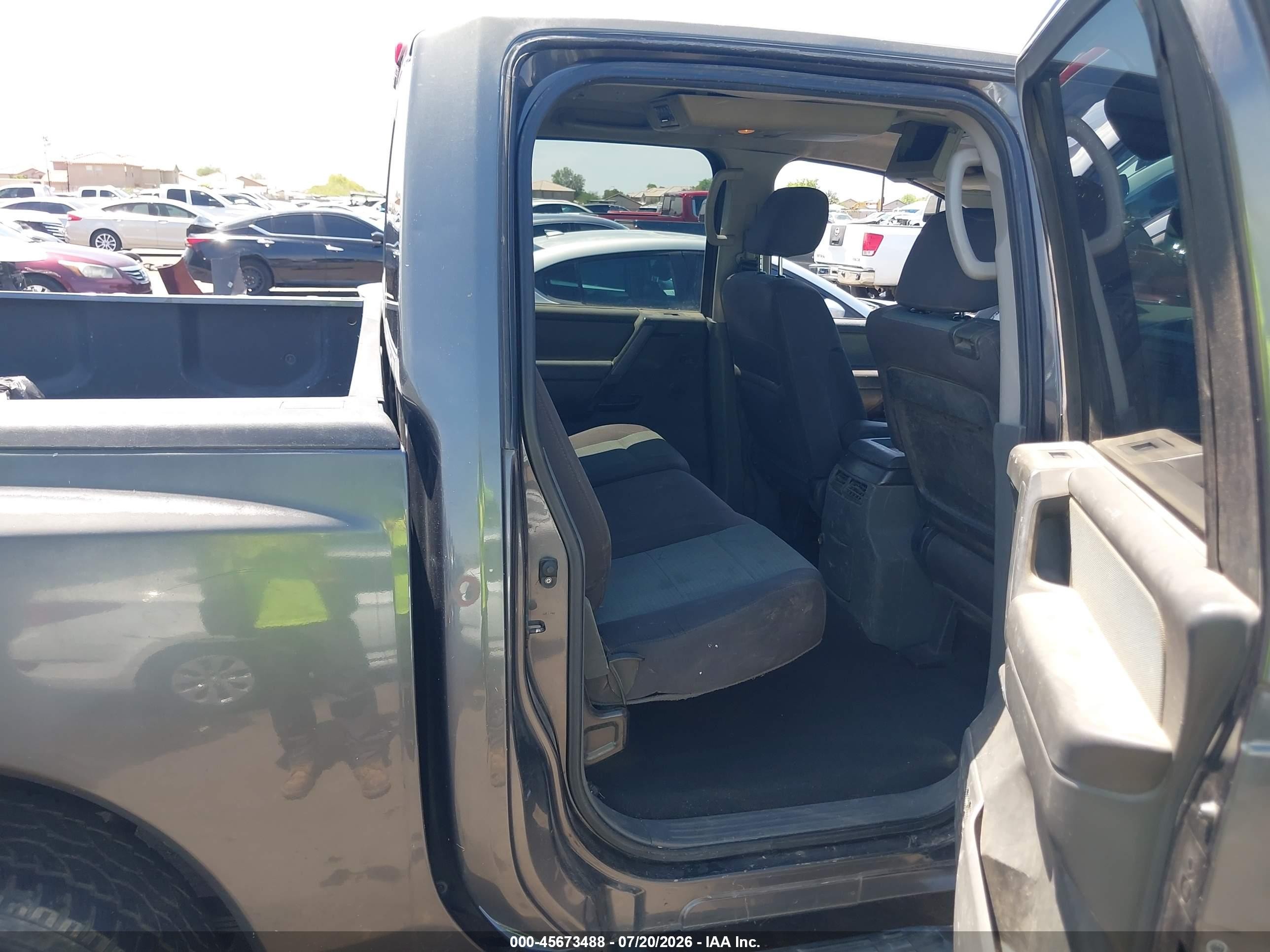 2007 Nissan Titan Se Gray vin: 1N6AA07AX7N210745