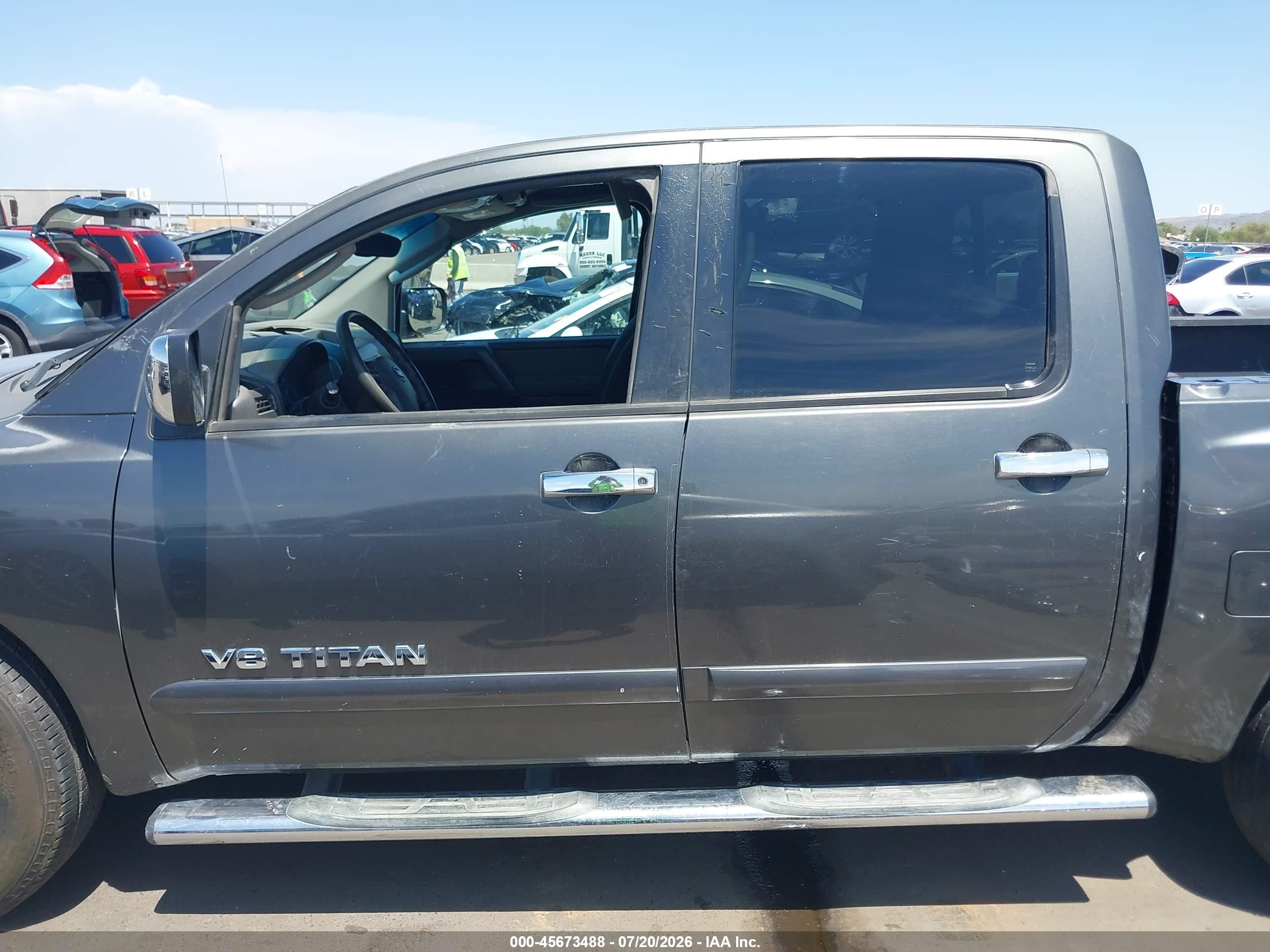 2007 Nissan Titan Se Gray vin: 1N6AA07AX7N210745